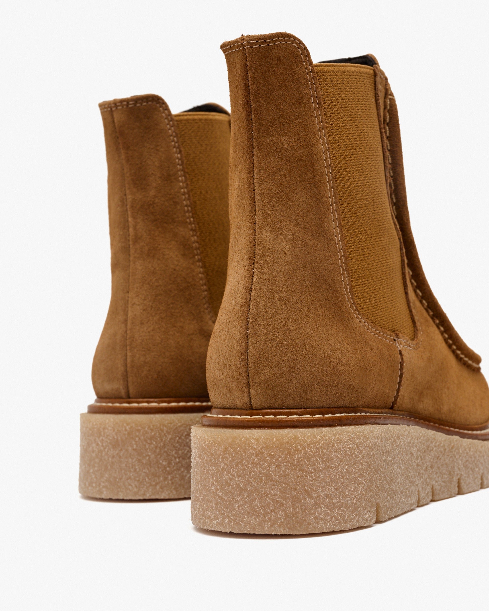 Brown suede ankle boots with side elastics PEDRO MIRALLES Brown