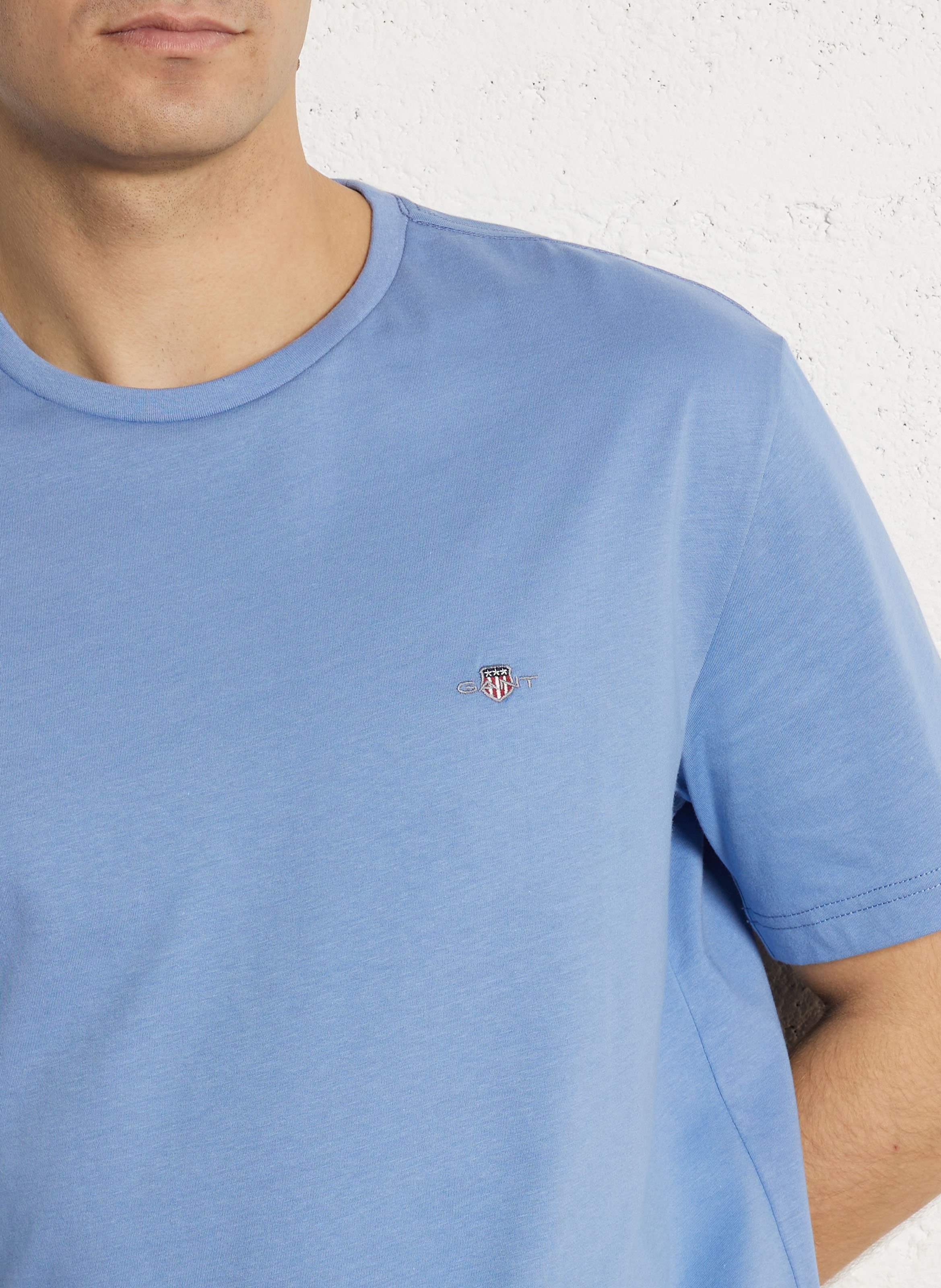 Tee-shirt en coton col rond GANT Bleu