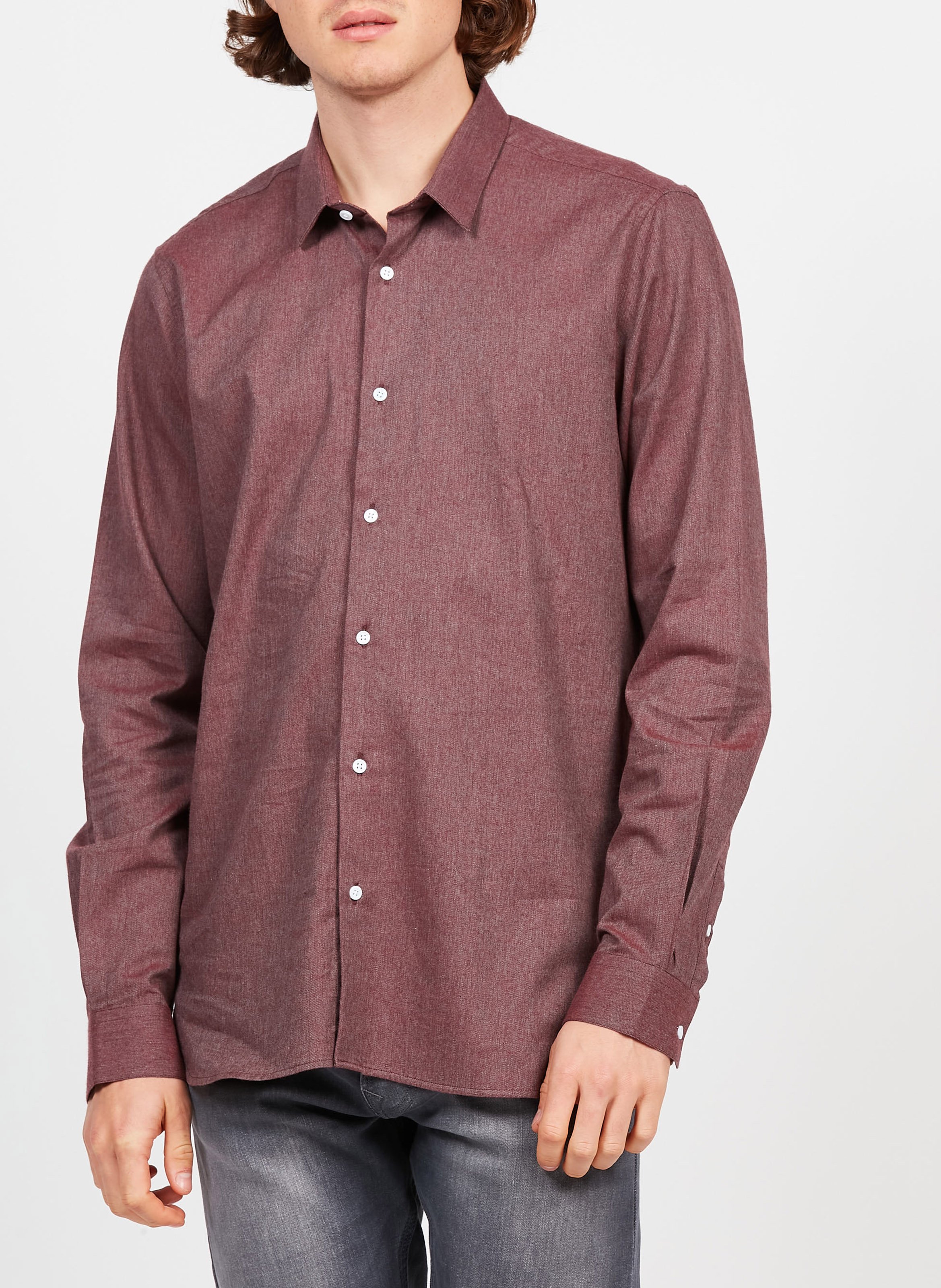 Slim-fit cotton shirt with classic collar ATELIER PRIVE