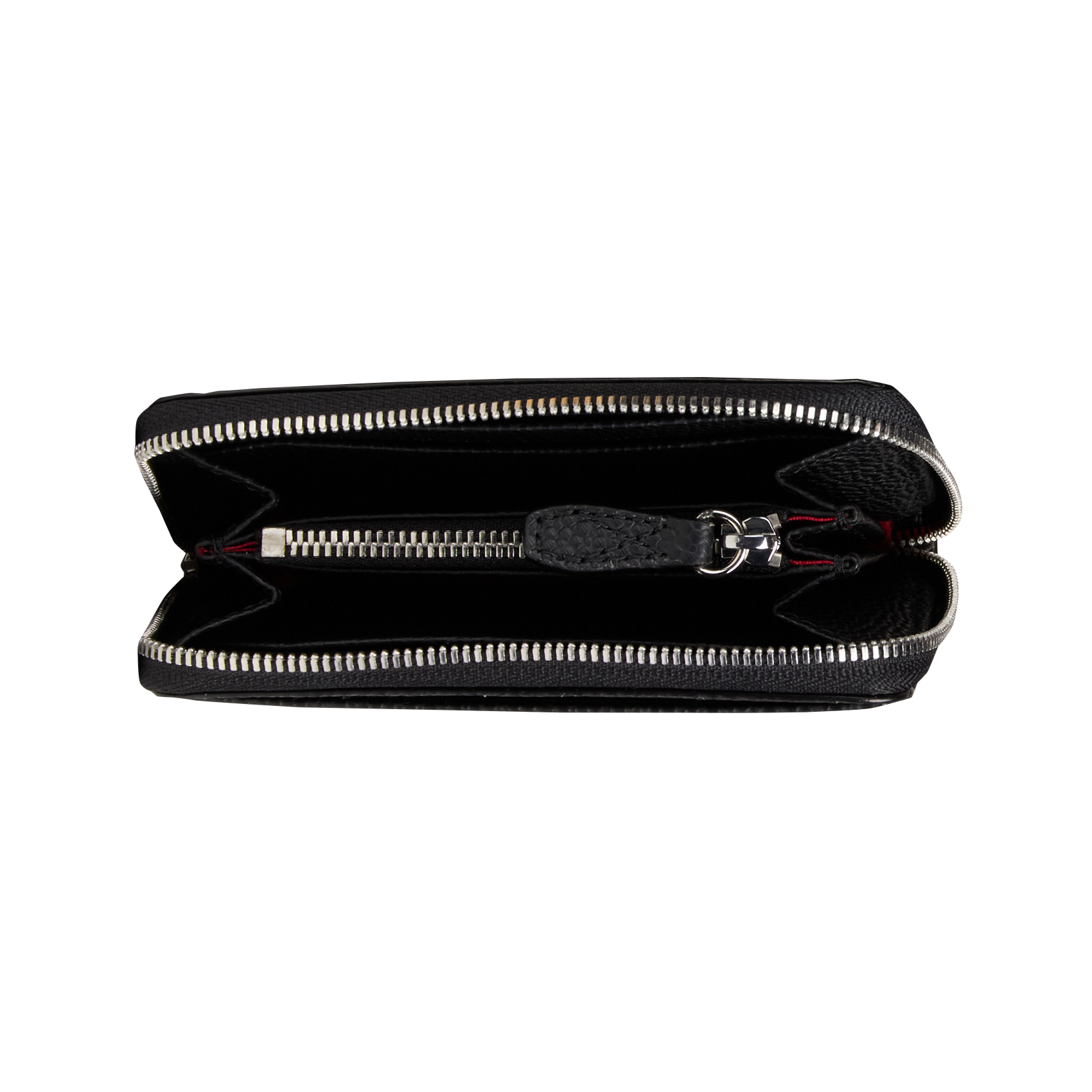 Leren portefeuille met rits LANCEL Zwart