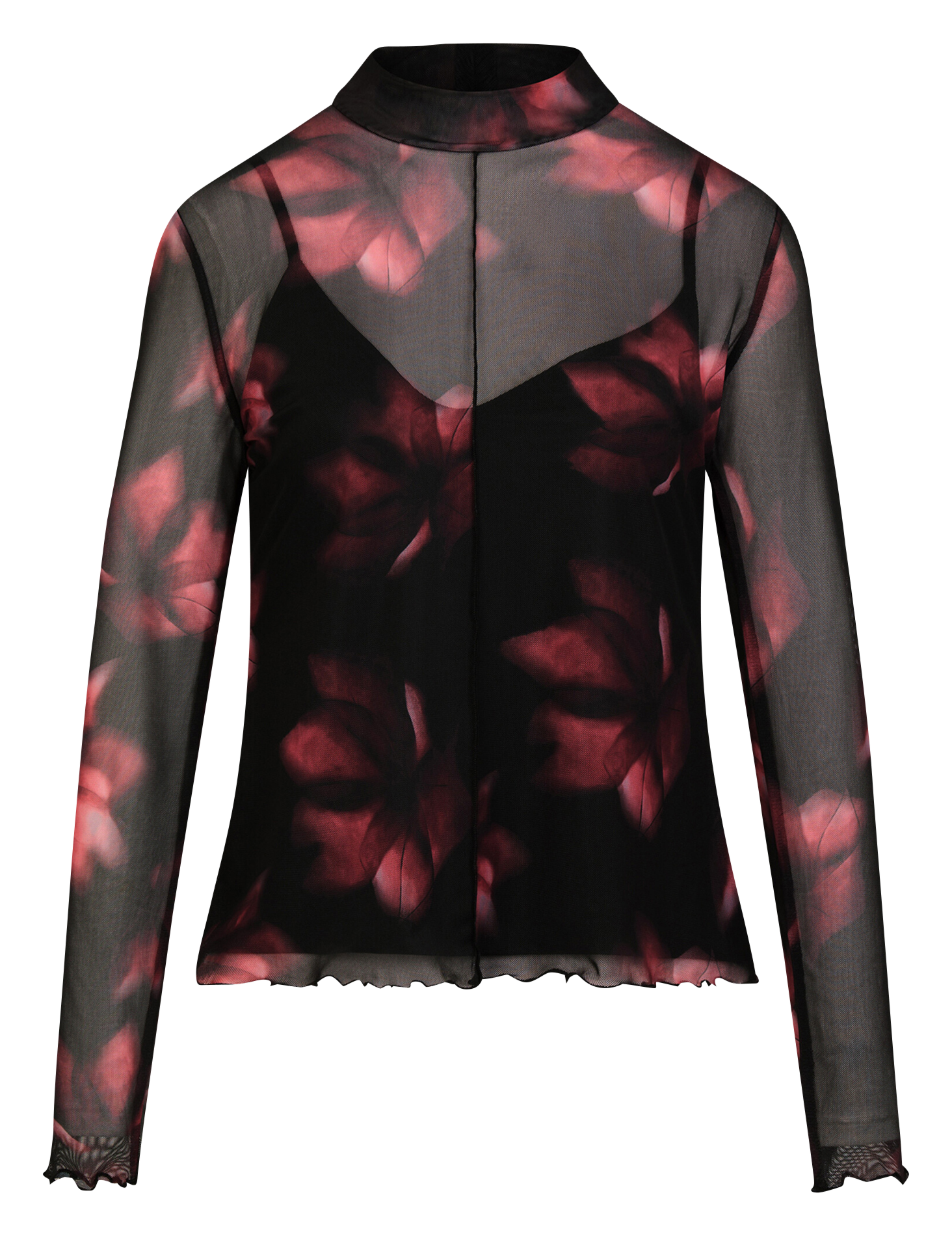 Tee-shirt droit transparent imprimé MORGAN Multicolore