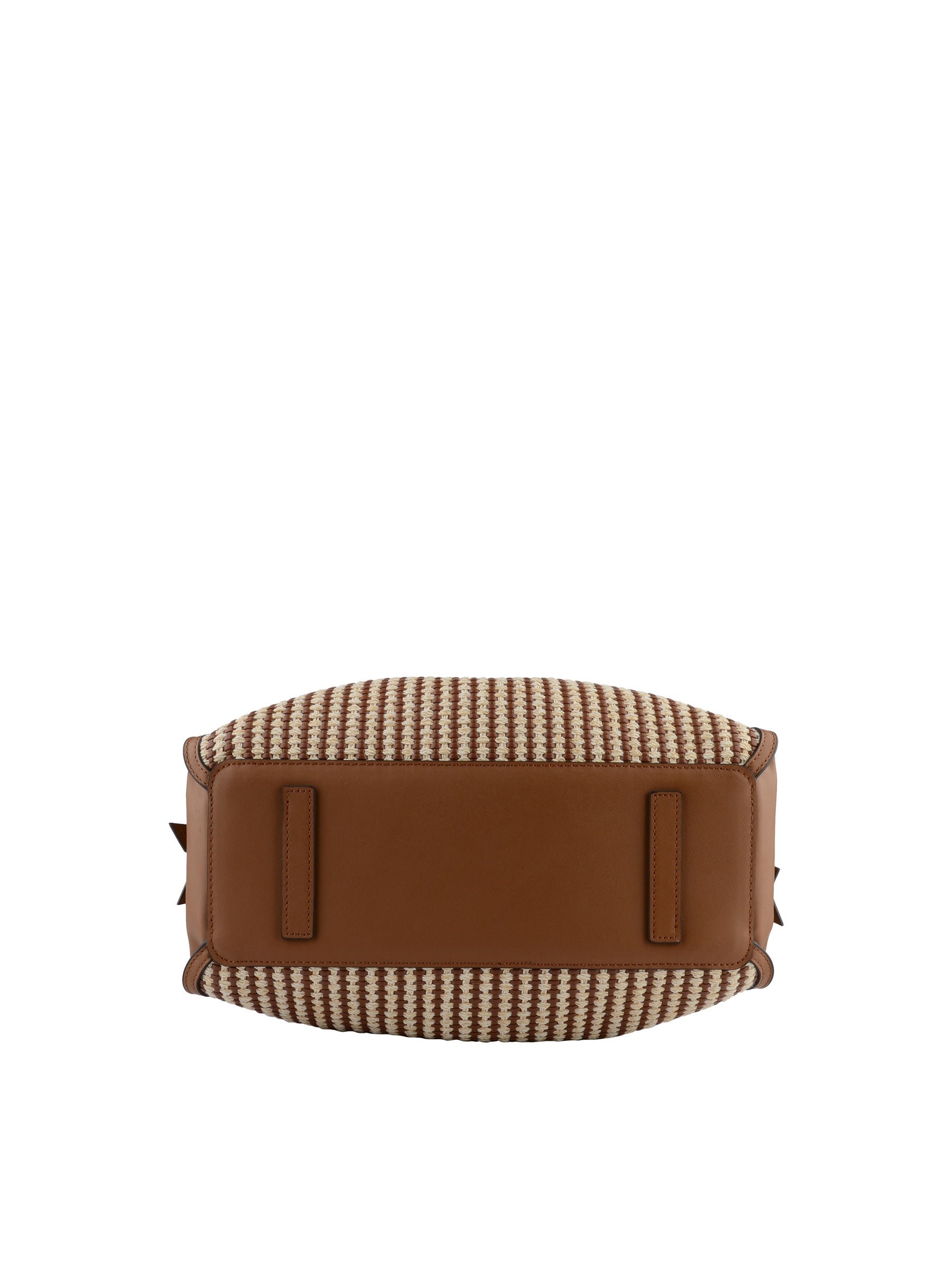 Calfskin leather handbag POURCHET Golden