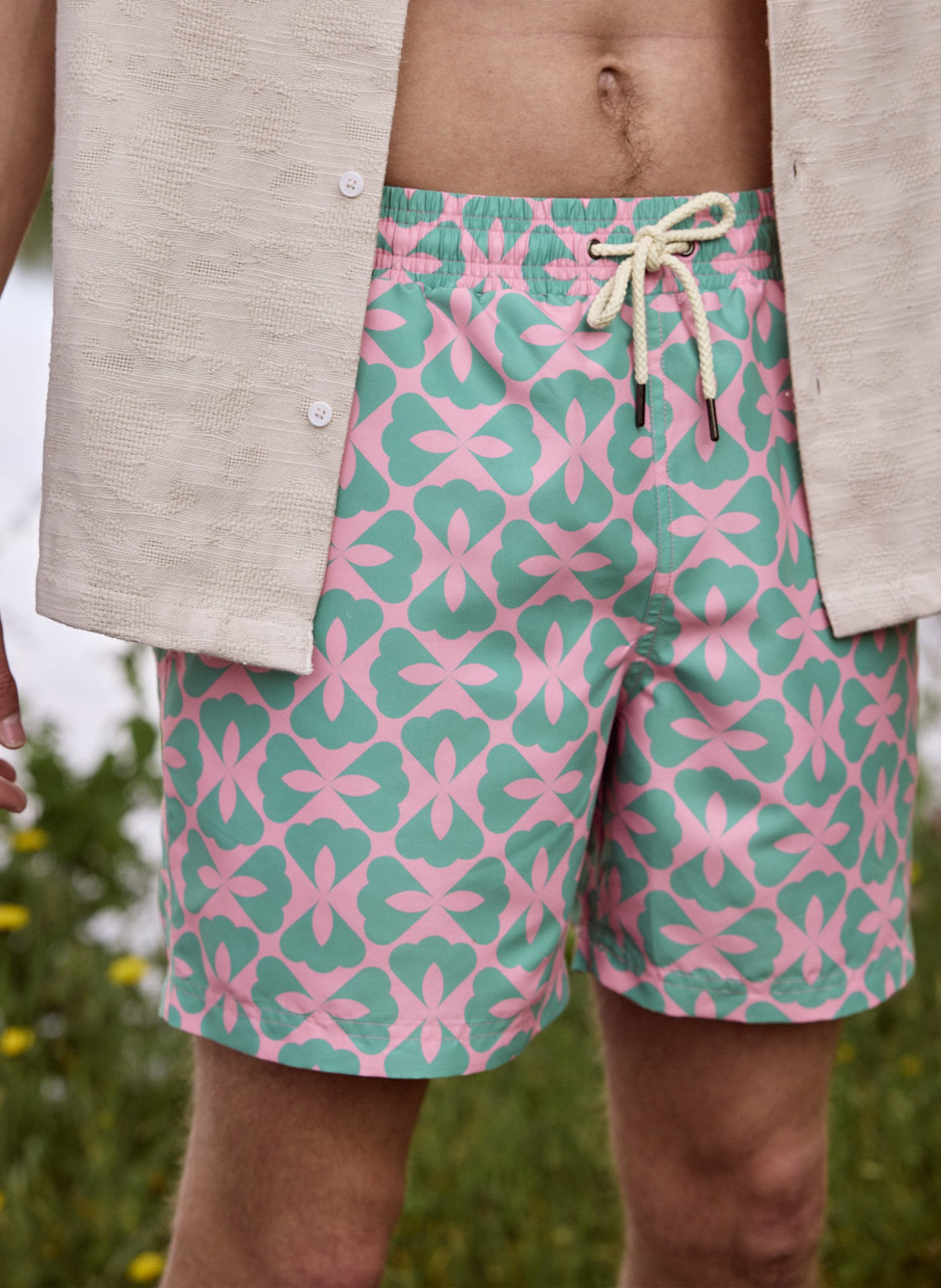 Badpak met print FAGUO Groen