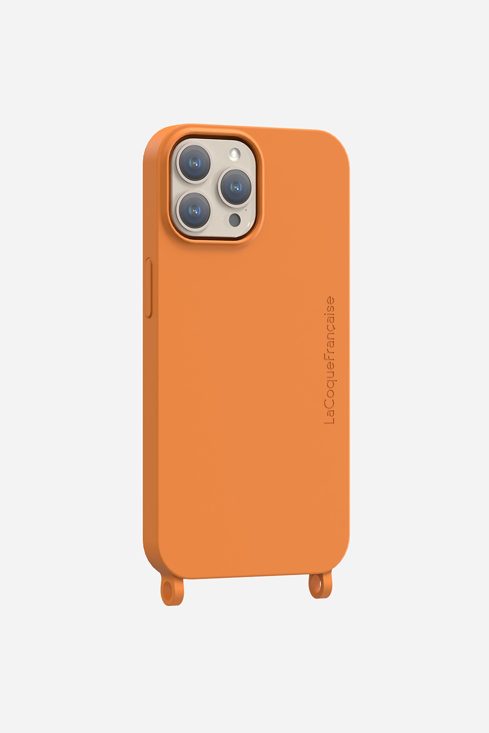 Soft touch phone case with rings for iPhone 15 Pro Max LA COQUE FRANCAISE Brown