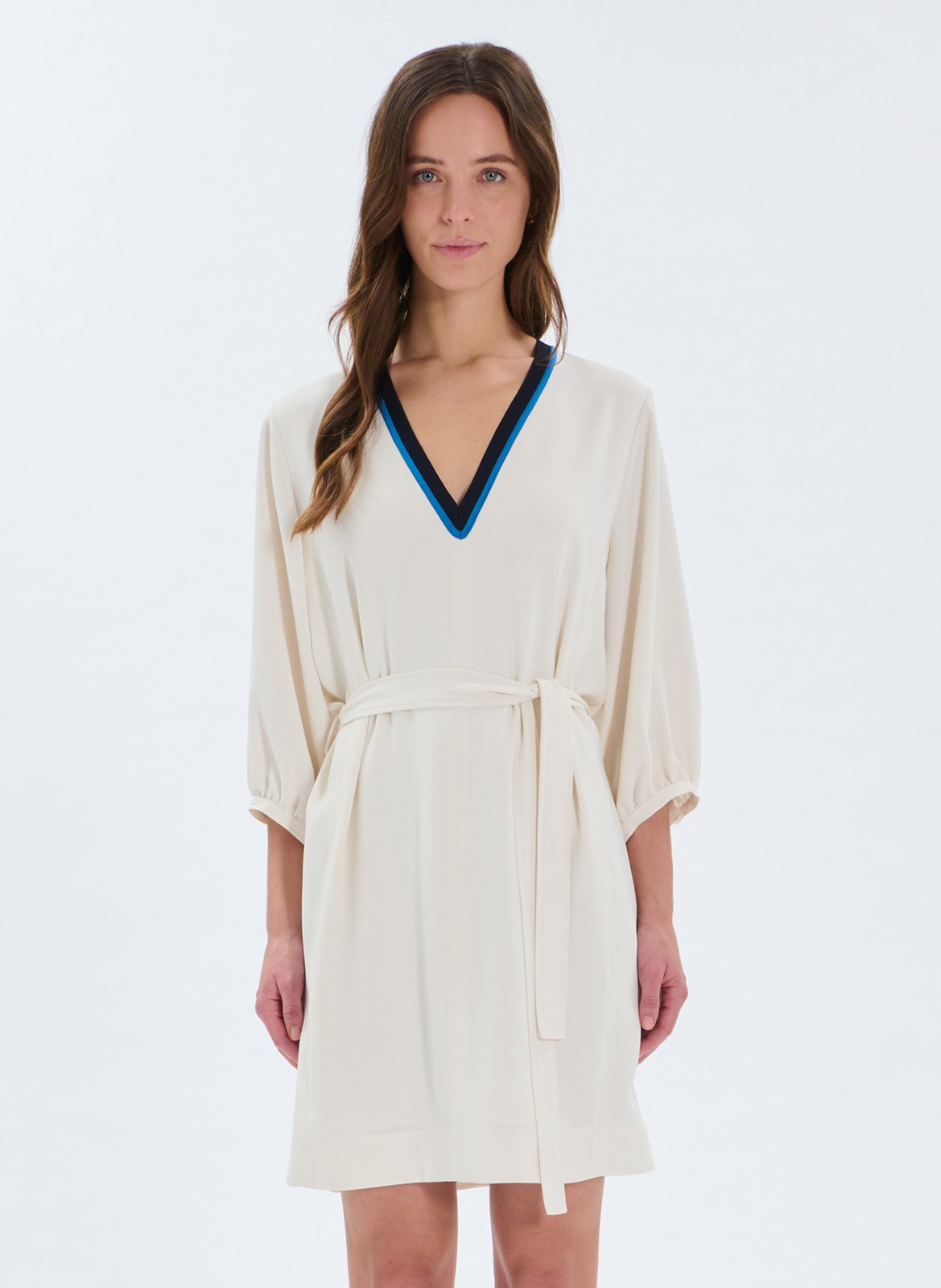 Robe courte col V ZAPA