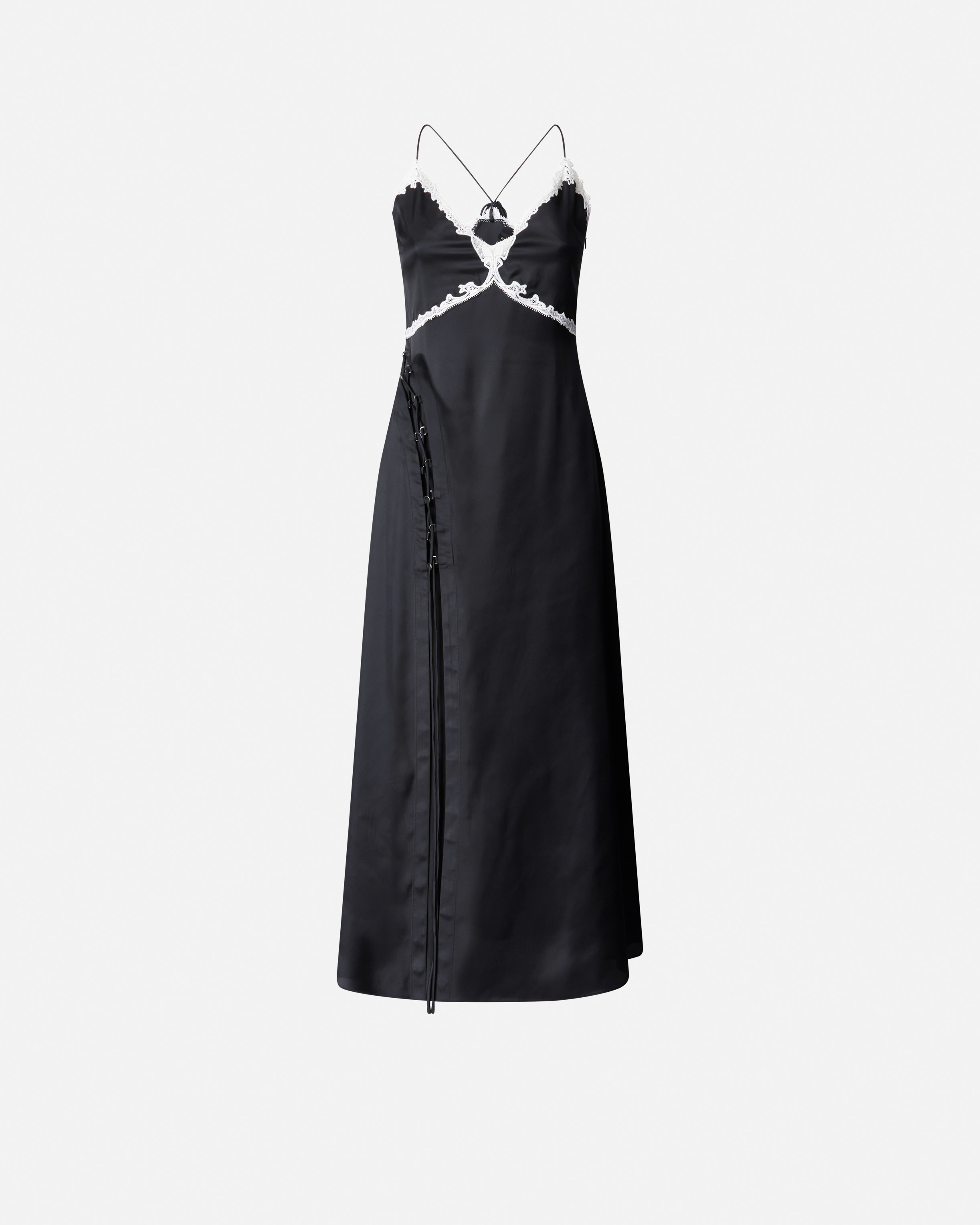 Robe longue avec insertions en dentelle PINKO