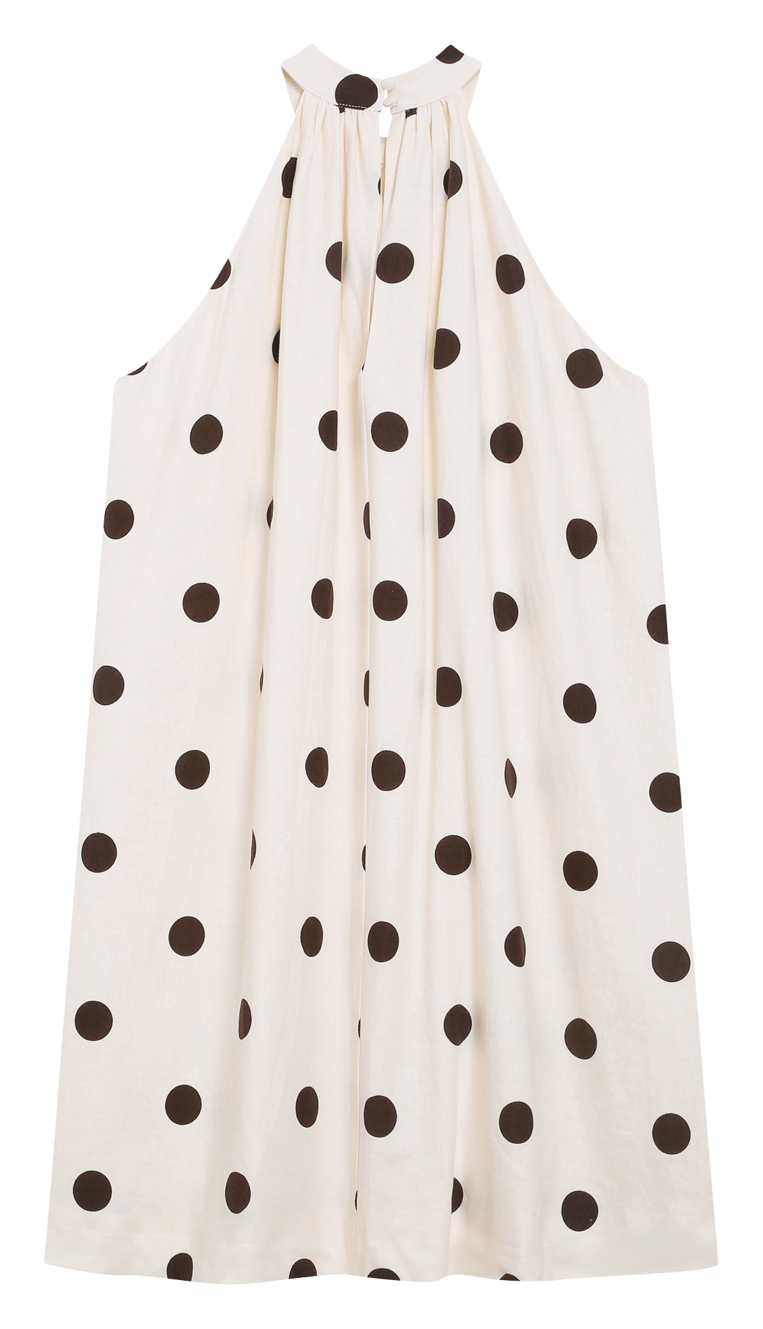 High-neck polka dot top GRACE ET MILA White