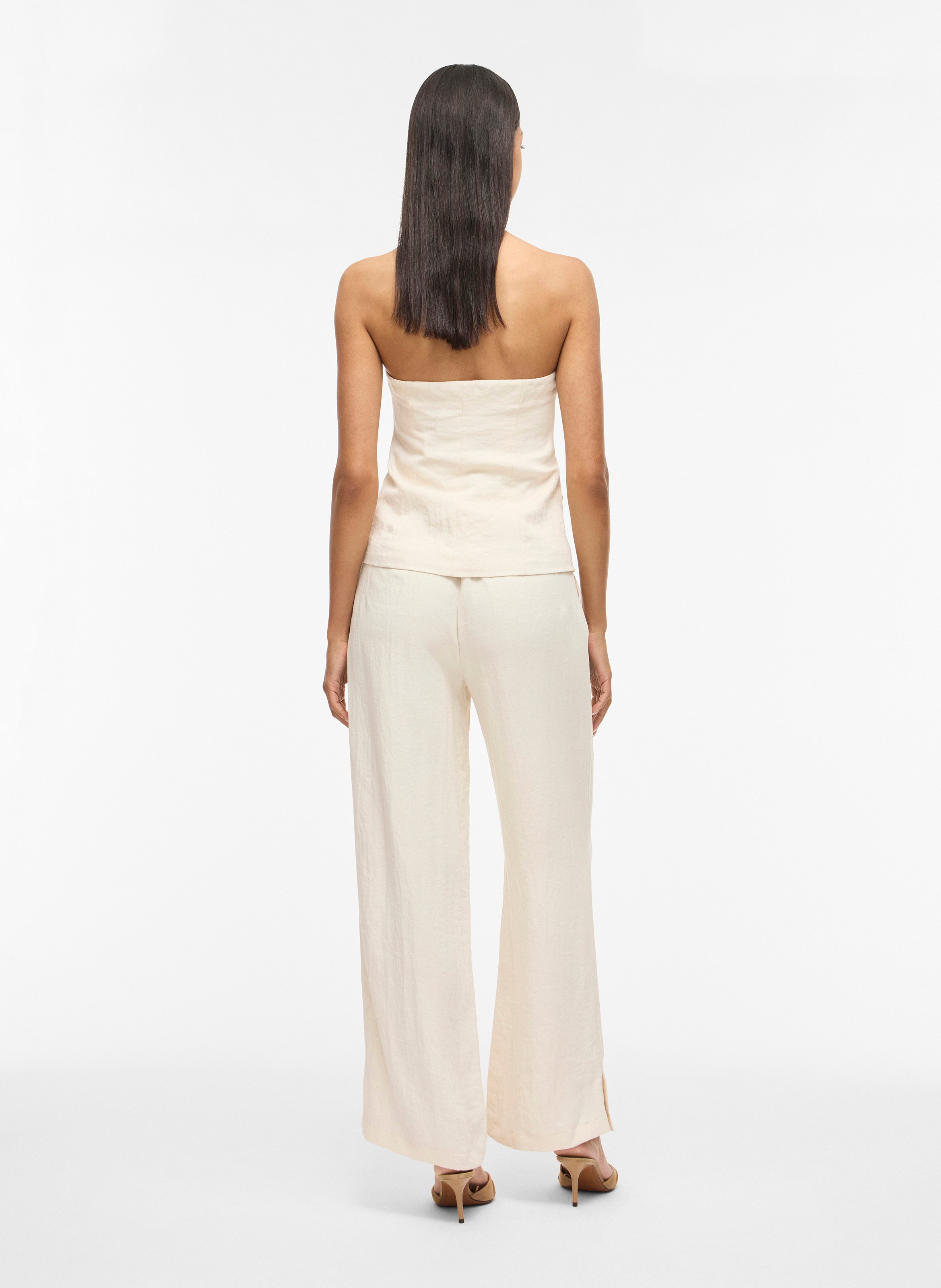 Wide trousers VILA Grey