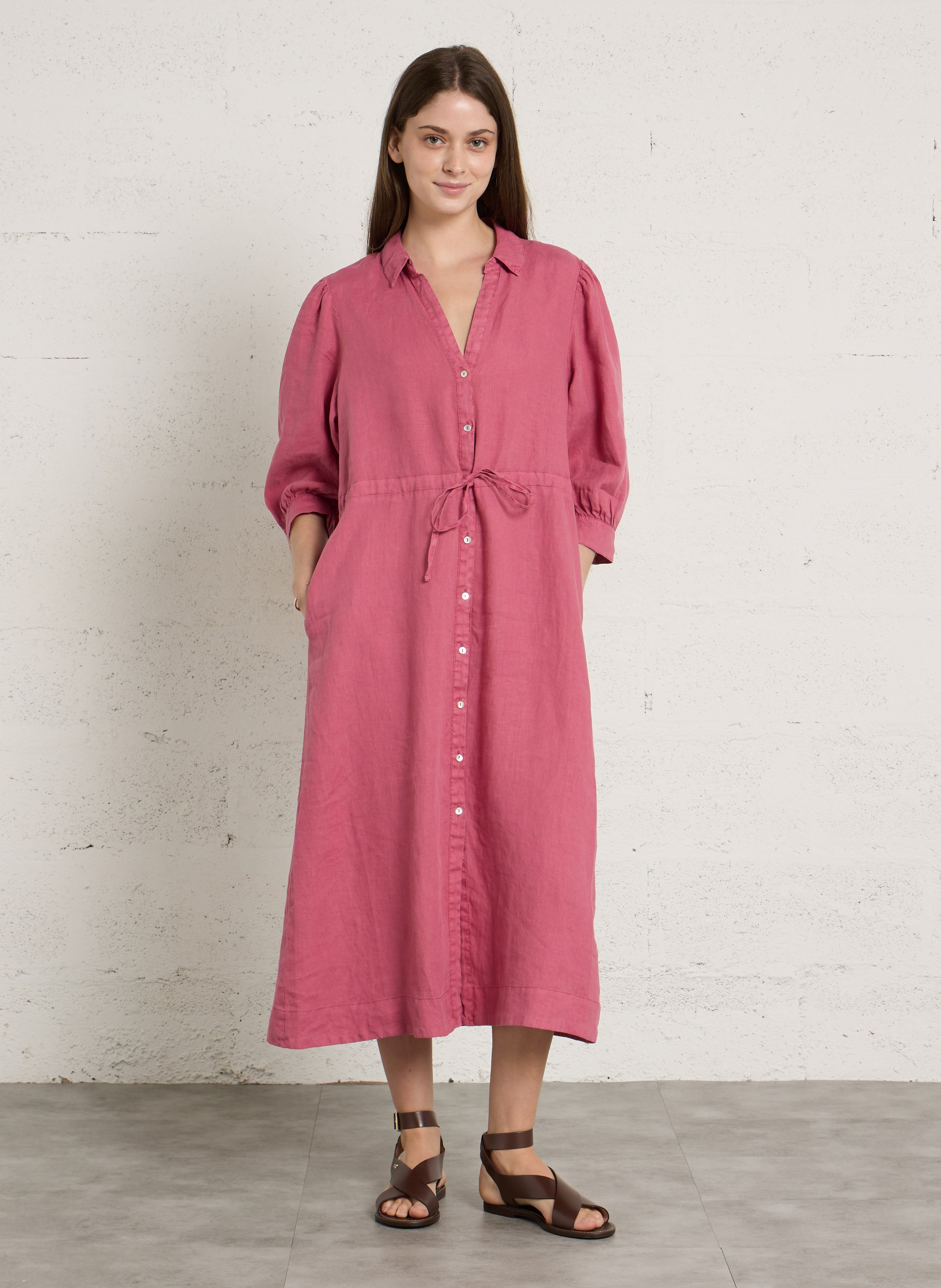 Robe longue ample en lin SUD EXPRESS