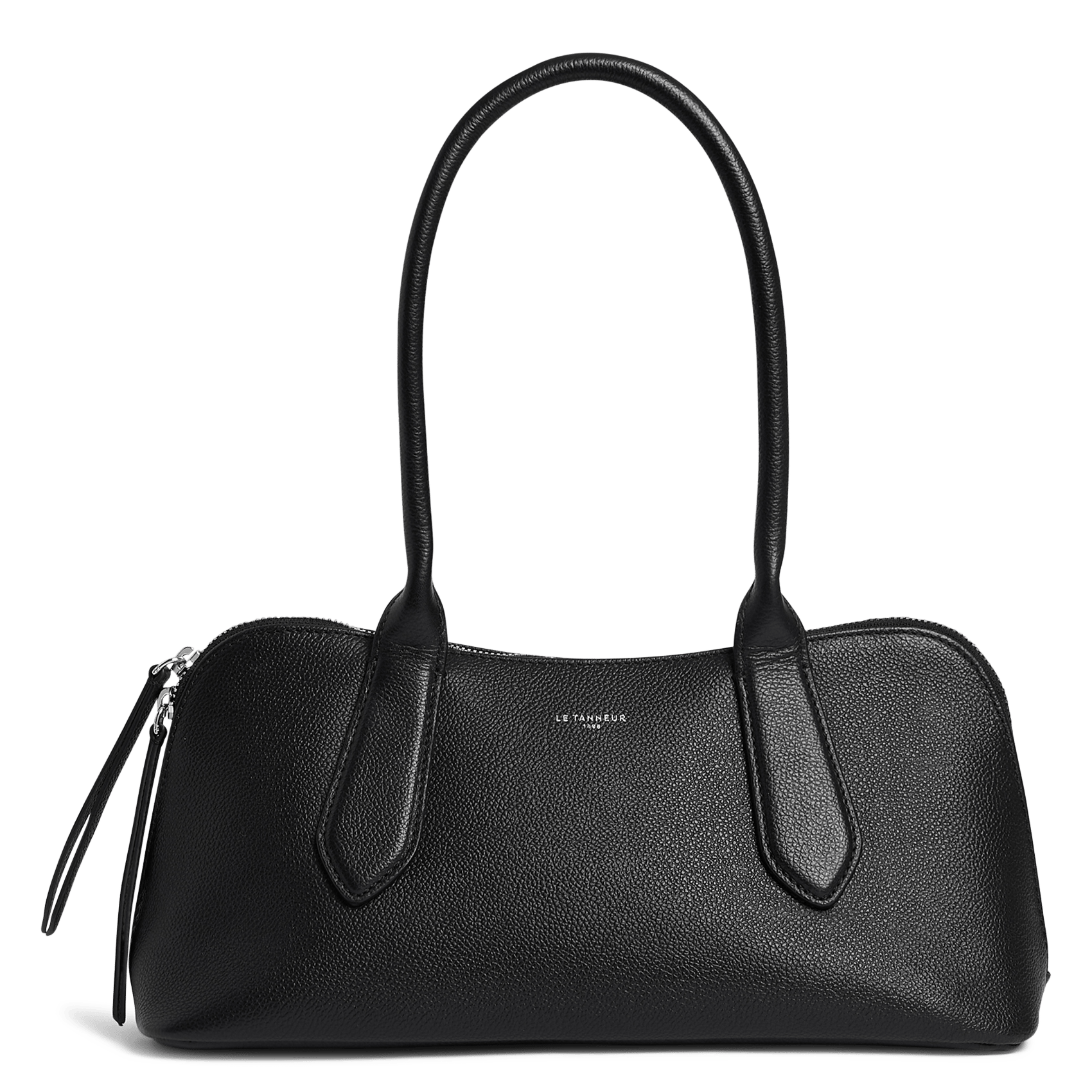 Cylindrical leather shoulder bag LE TANNEUR