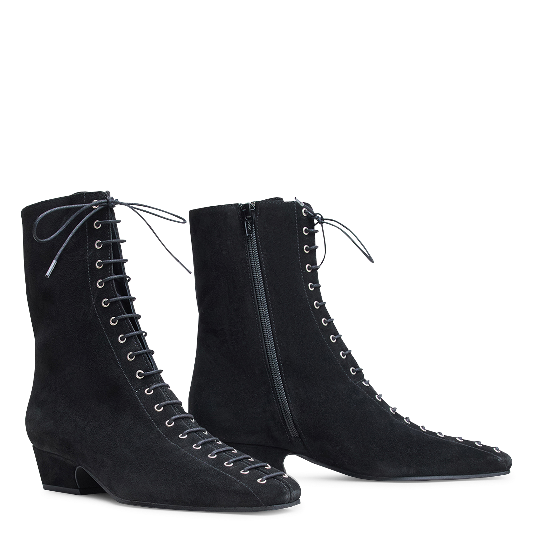 Leather mid-calf boots JONAK Black