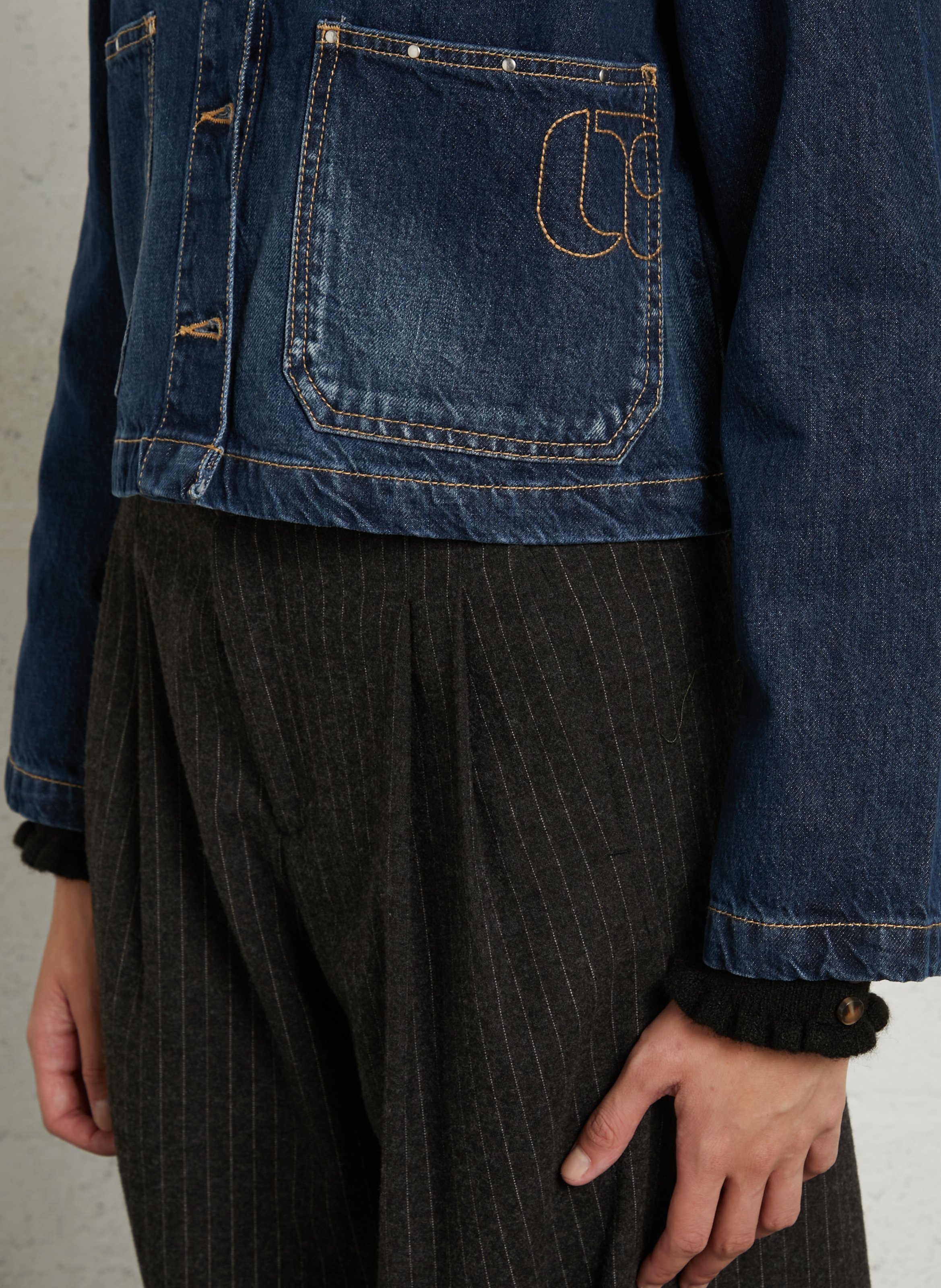 Denim jacket LE TEMPS DES CERISES Blue