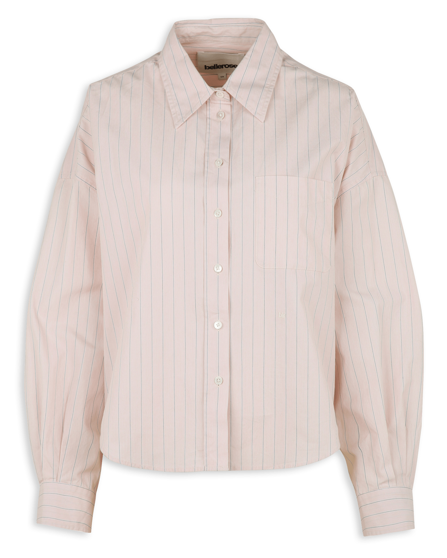 Oversized round neck striped cotton shirt BELLEROSE Stripes