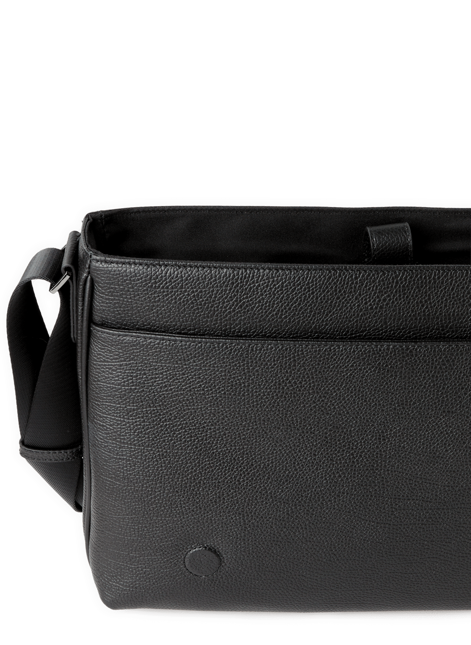 Leather shoulder bag SAISON 1865 Black