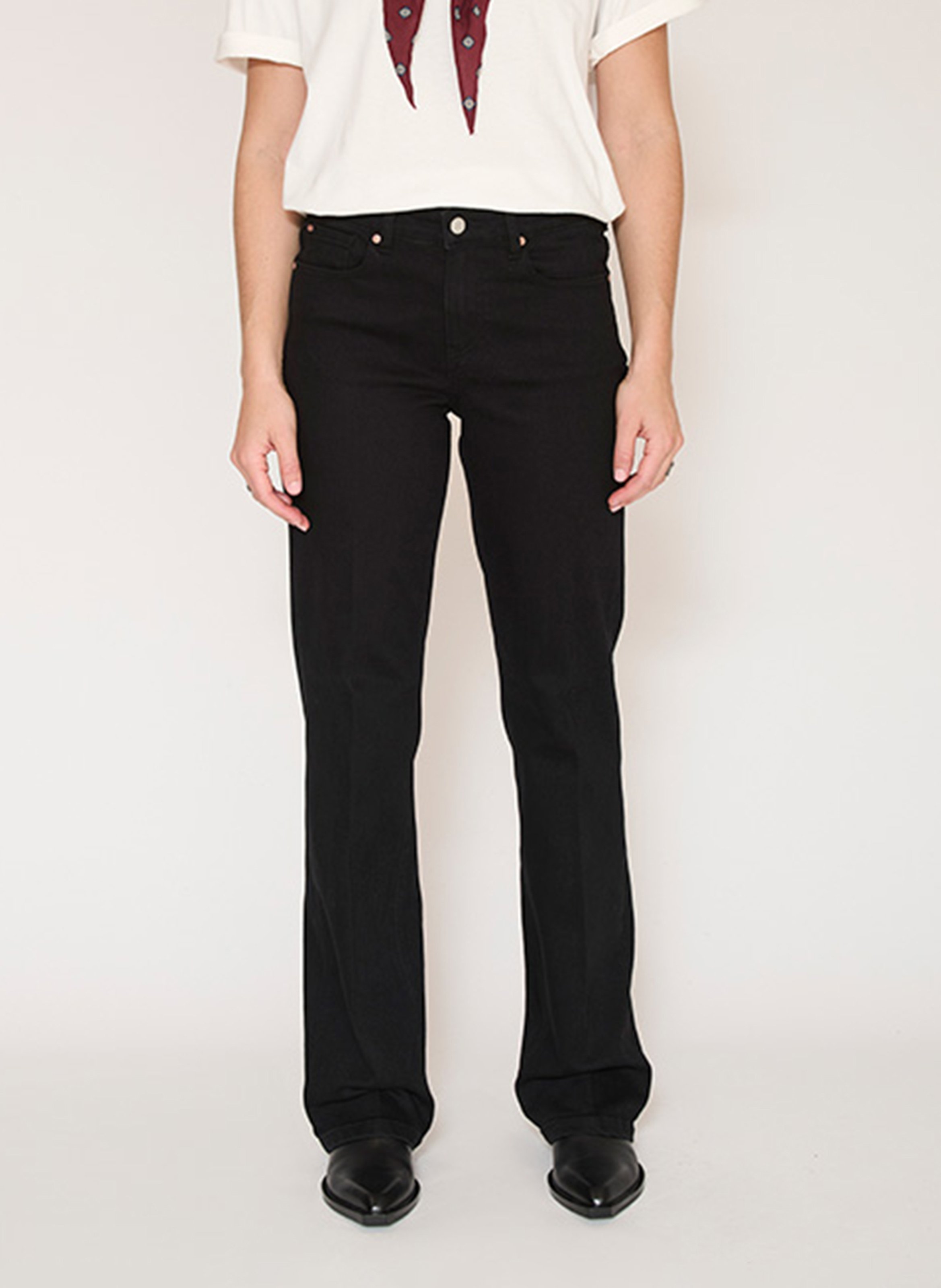 Straight Cut Jeans aus Baumwoll-Mix MKT Schwarz