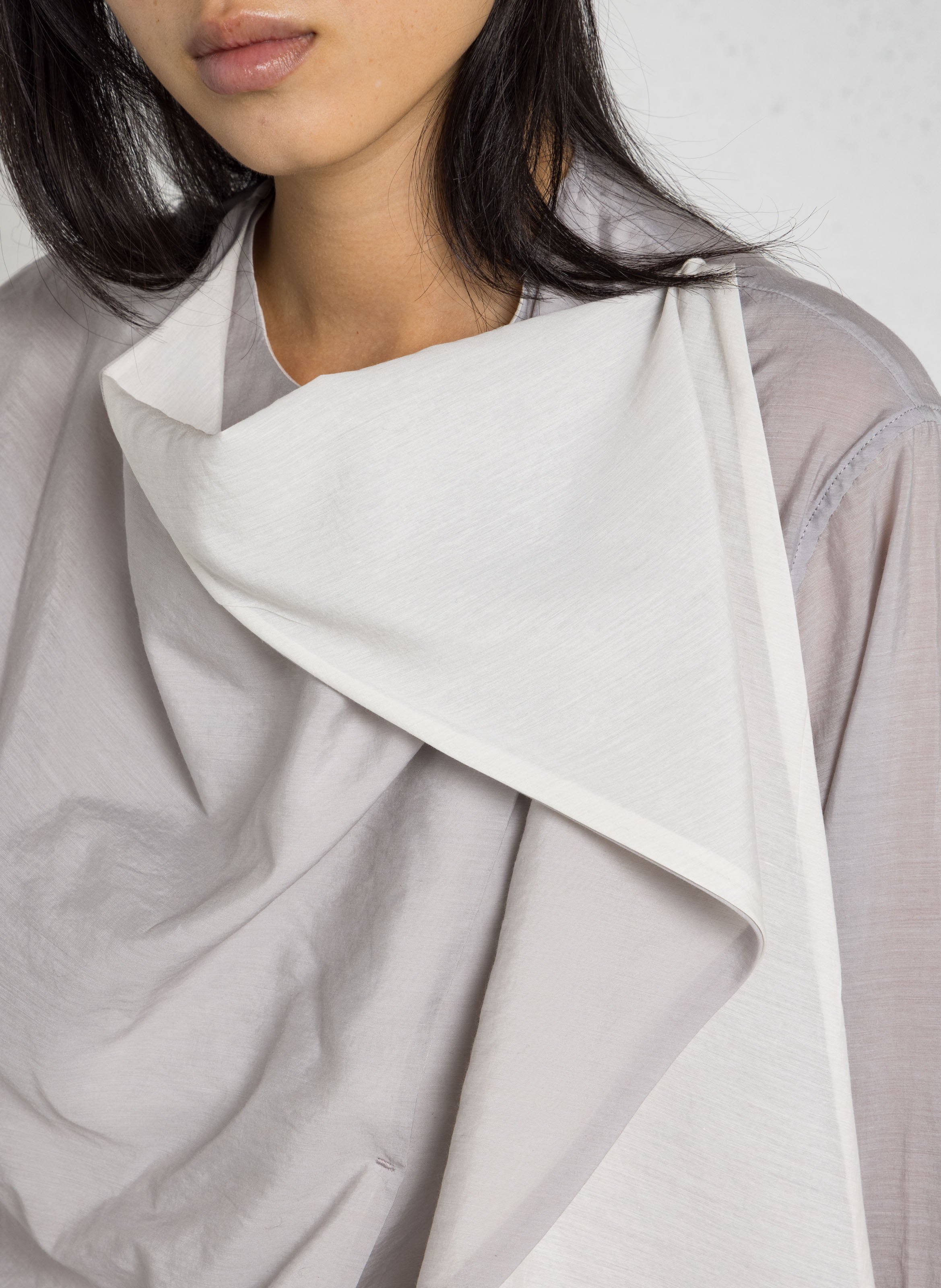 Long-sleeve high neck blouse SOEUR Grey
