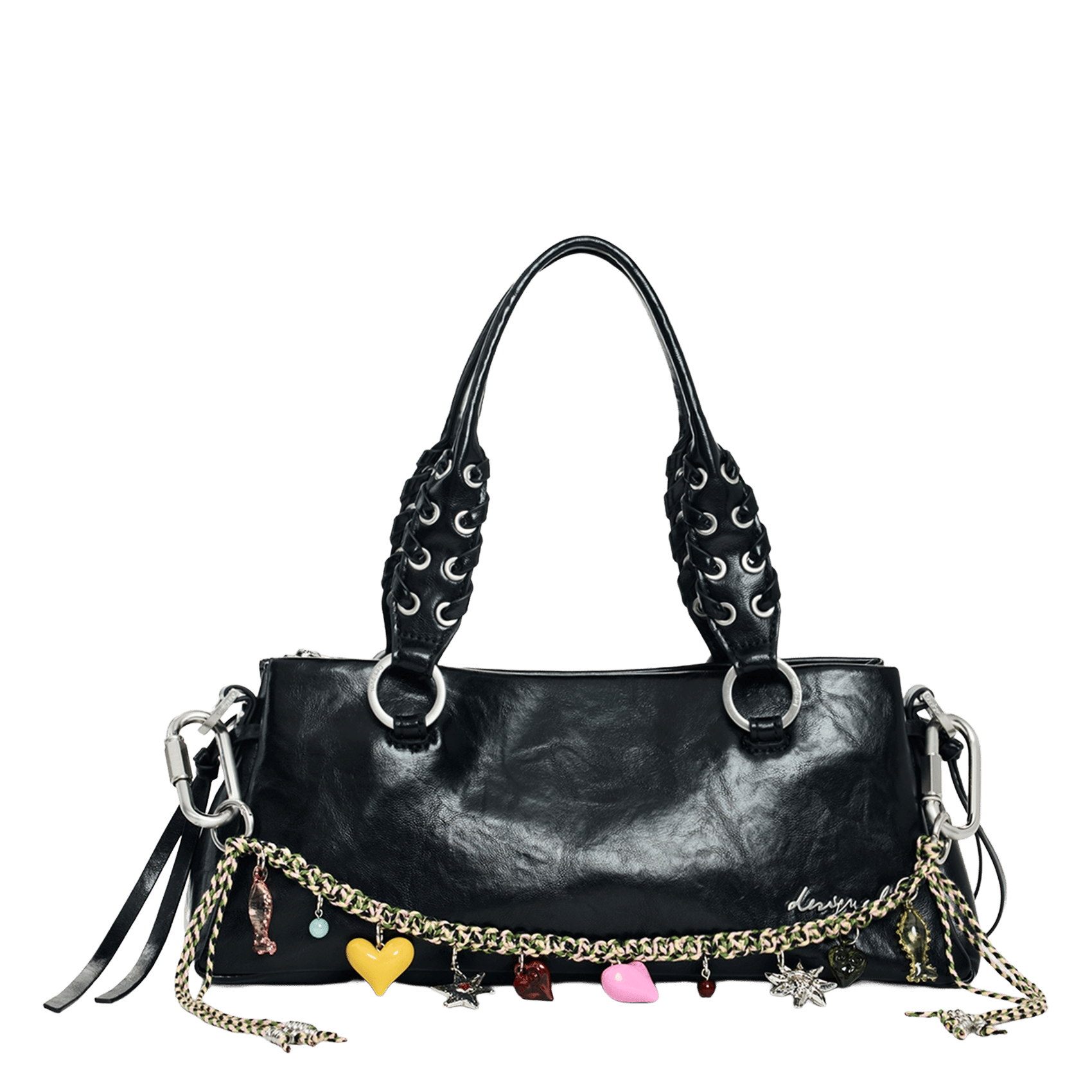 Kleine einfarbige Umhängetasche DESIGUAL Schwarz