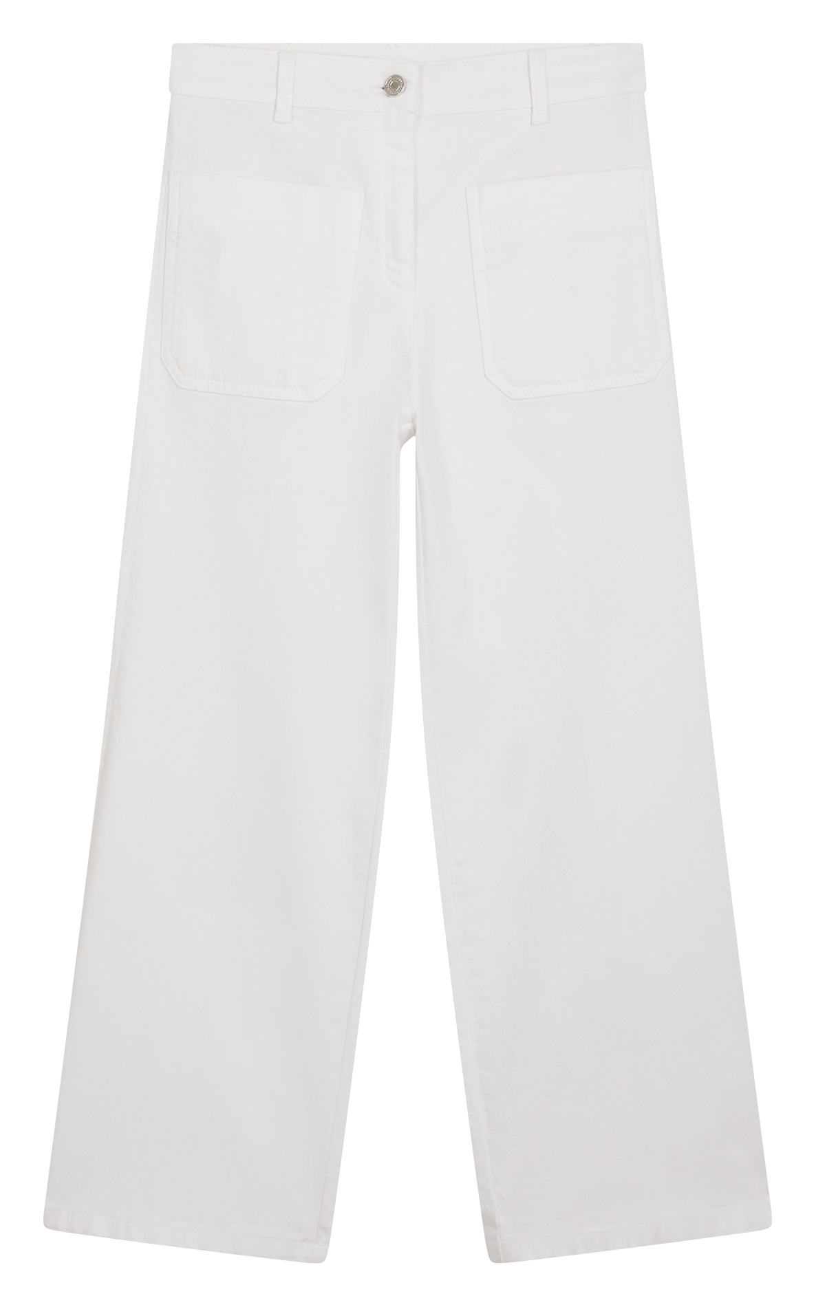 Rechte, katoenen jeans VANESSA BRUNO Wit