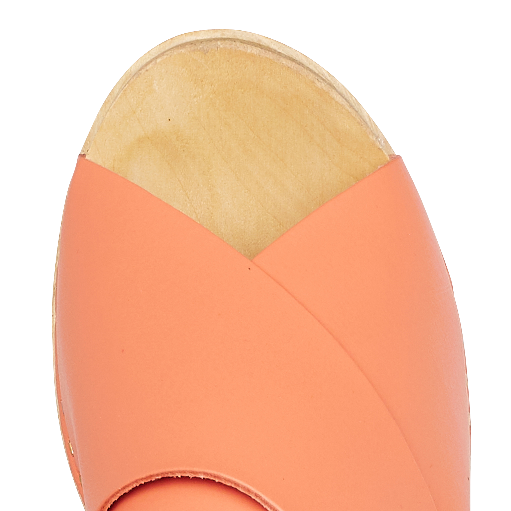 Leren klompen met hoge hak SABOTS YOUYOU Oranje