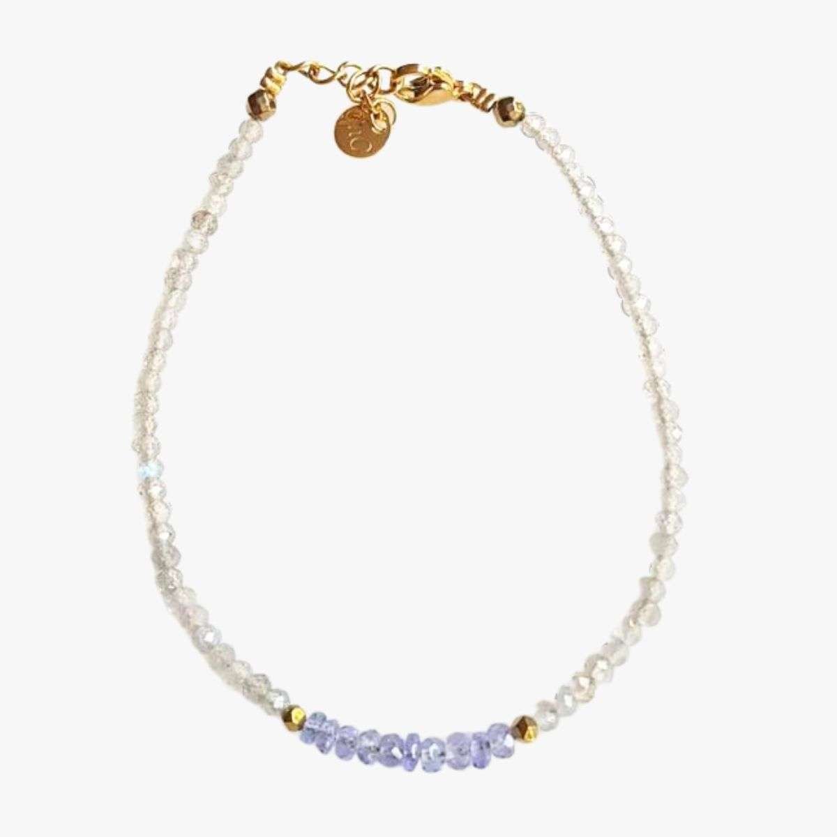 Tanzanite and labradorite bracelet GINANDGER Purple