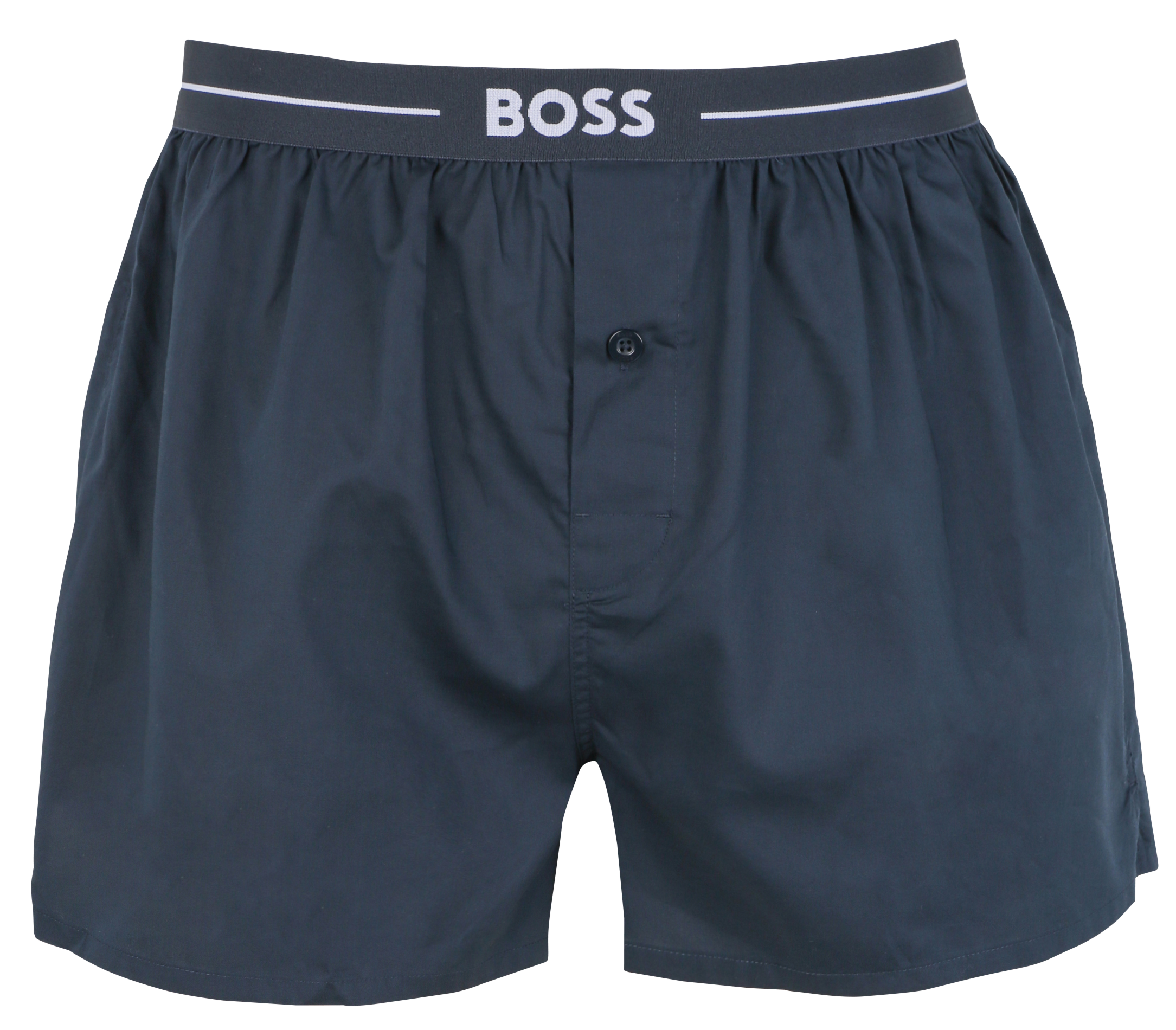 Pack of two pairs of cotton boxer shorts BOSS Blue