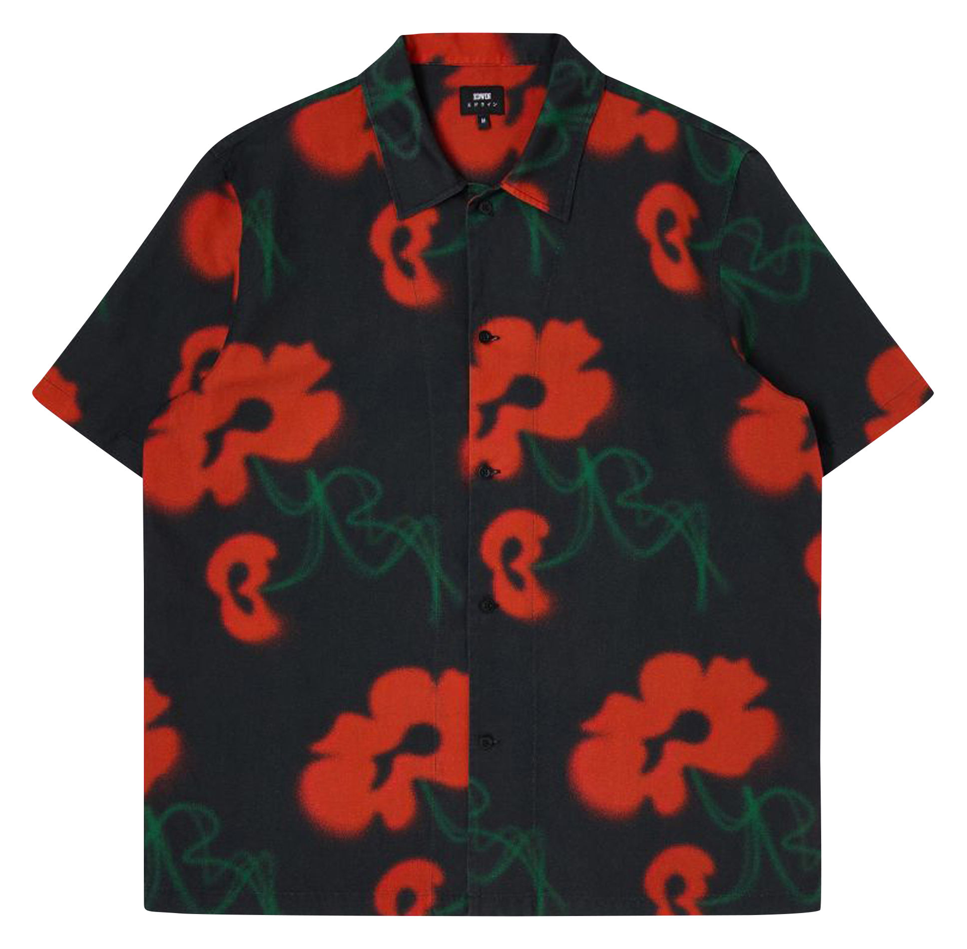 Chemise col classique imprimé floral en lin et en coton mélangés EDWIN Multicolore