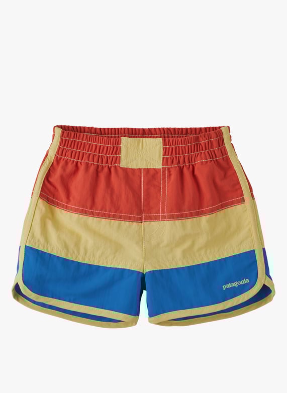 Short de bain droit Rouge