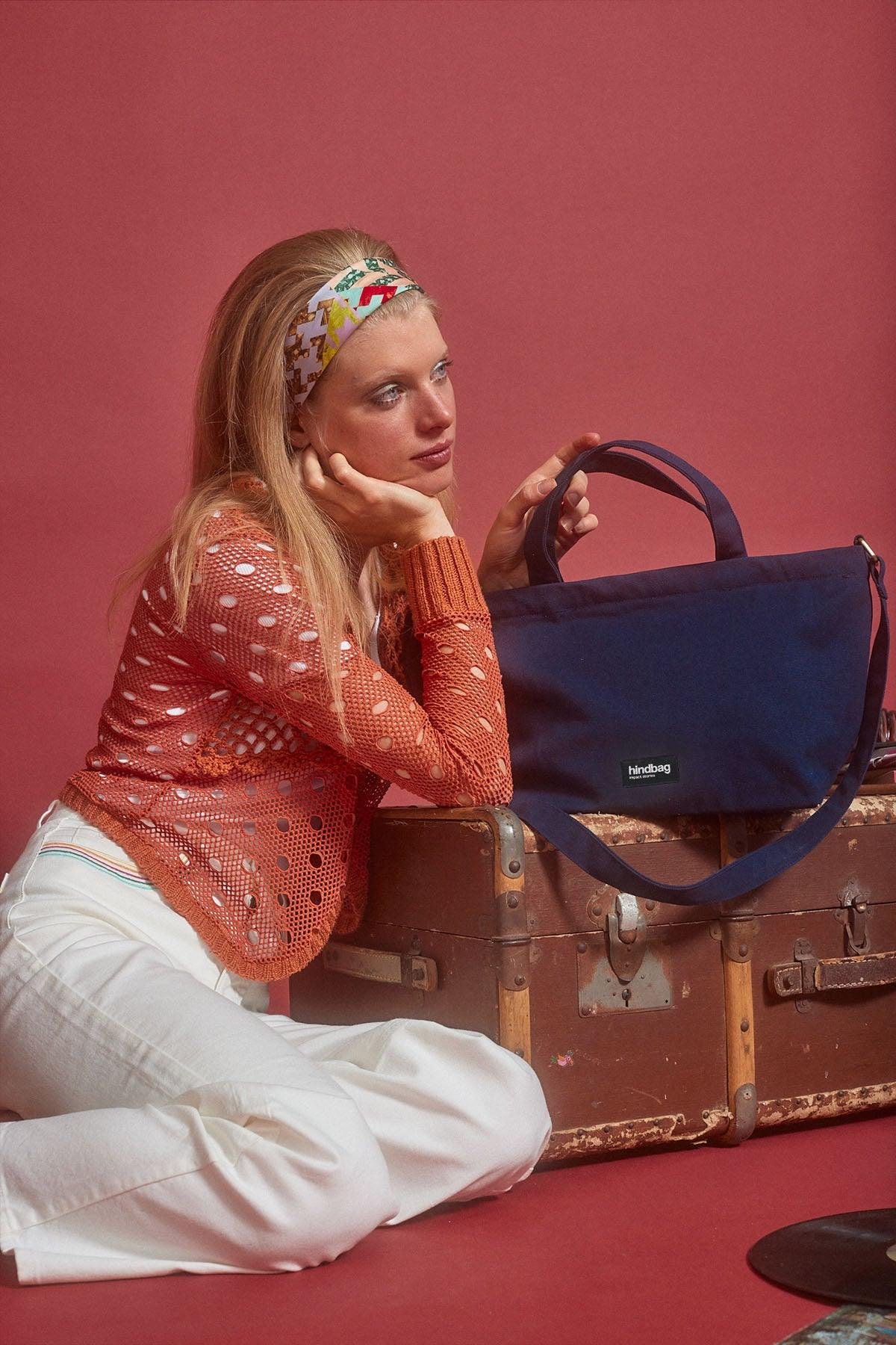 Cotton tote bag Blue