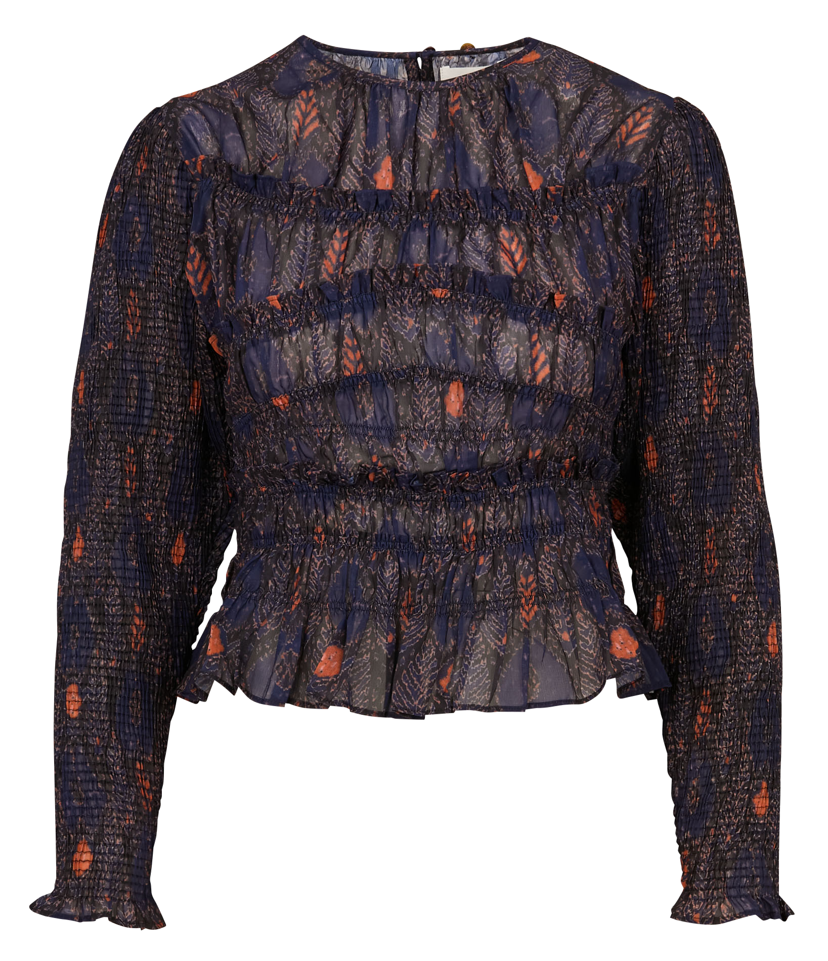 Bluse mit Print ANTIK BATIK Blau