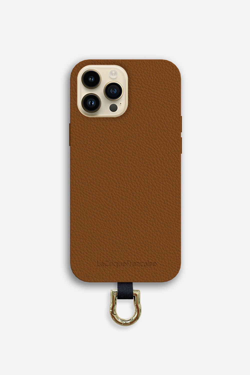 Leather phone case for iPhone 12 Pro Max LA COQUE FRANCAISE Brown