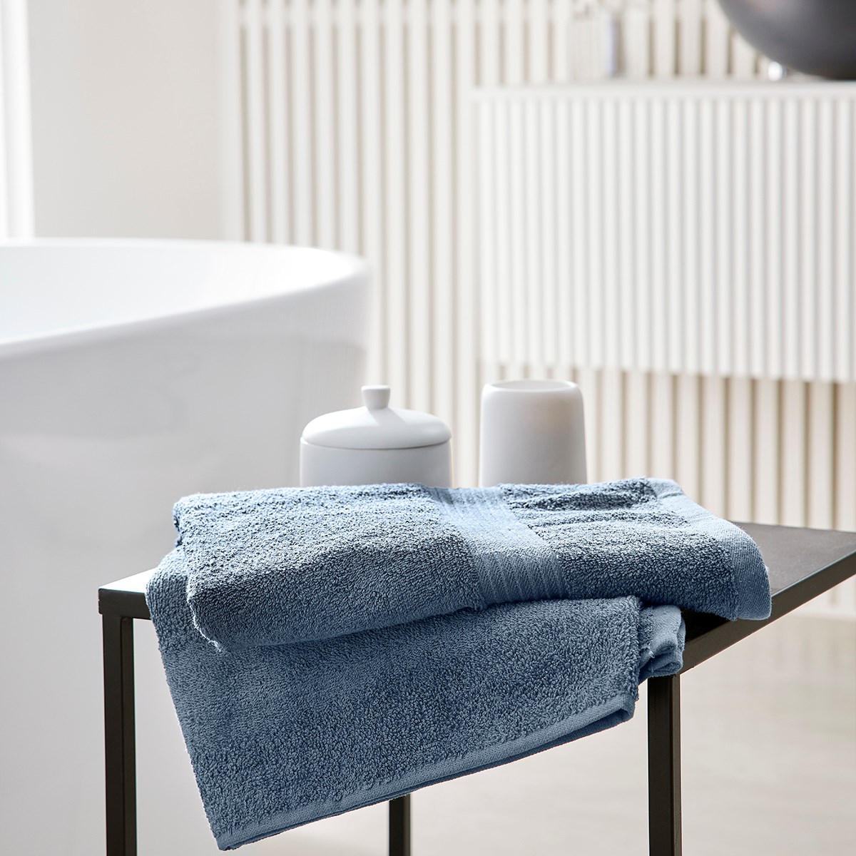 Plain cotton bath towel TODAY LINGE DE MAISON Blue