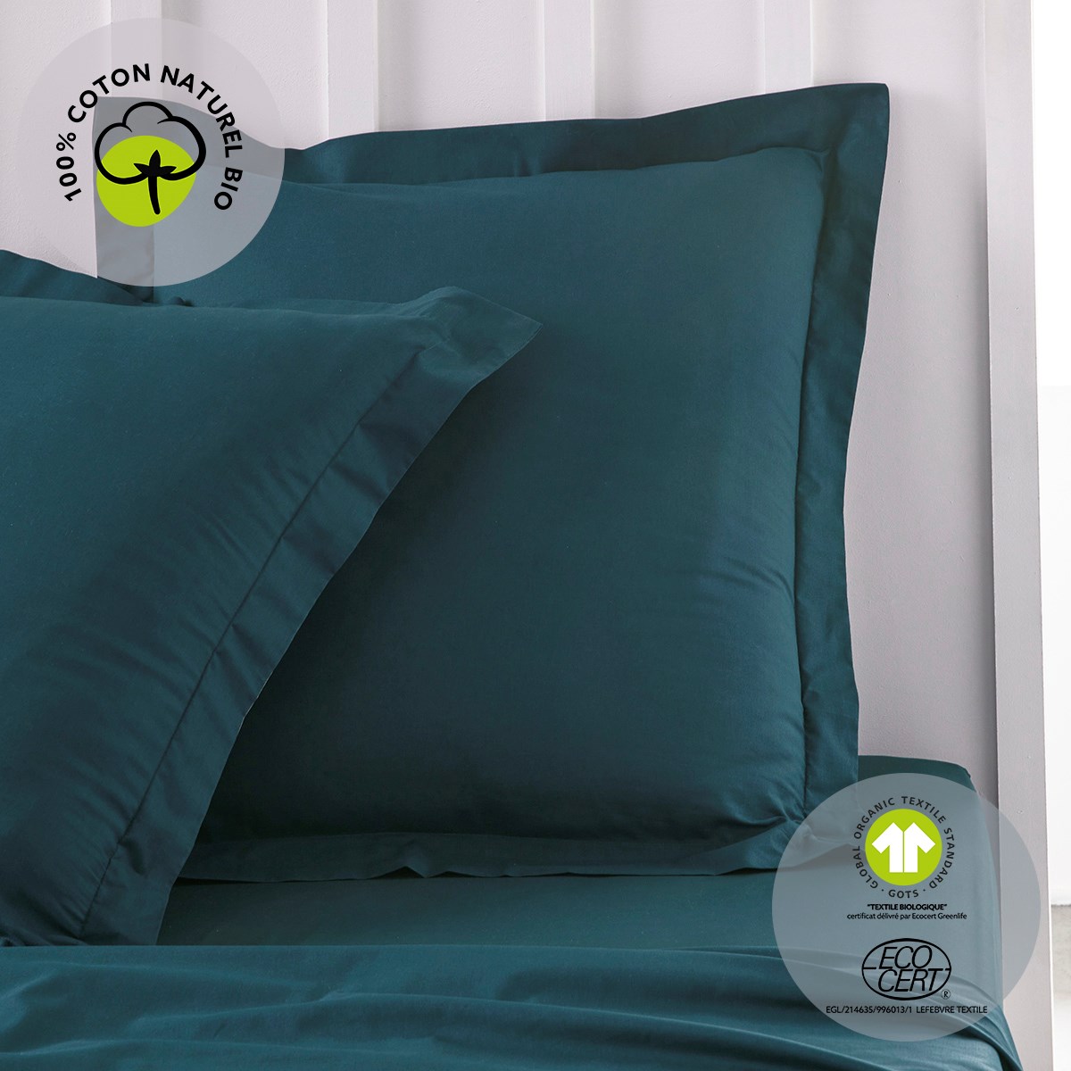 Cotton pillowcase TODAY LINGE DE MAISON Green