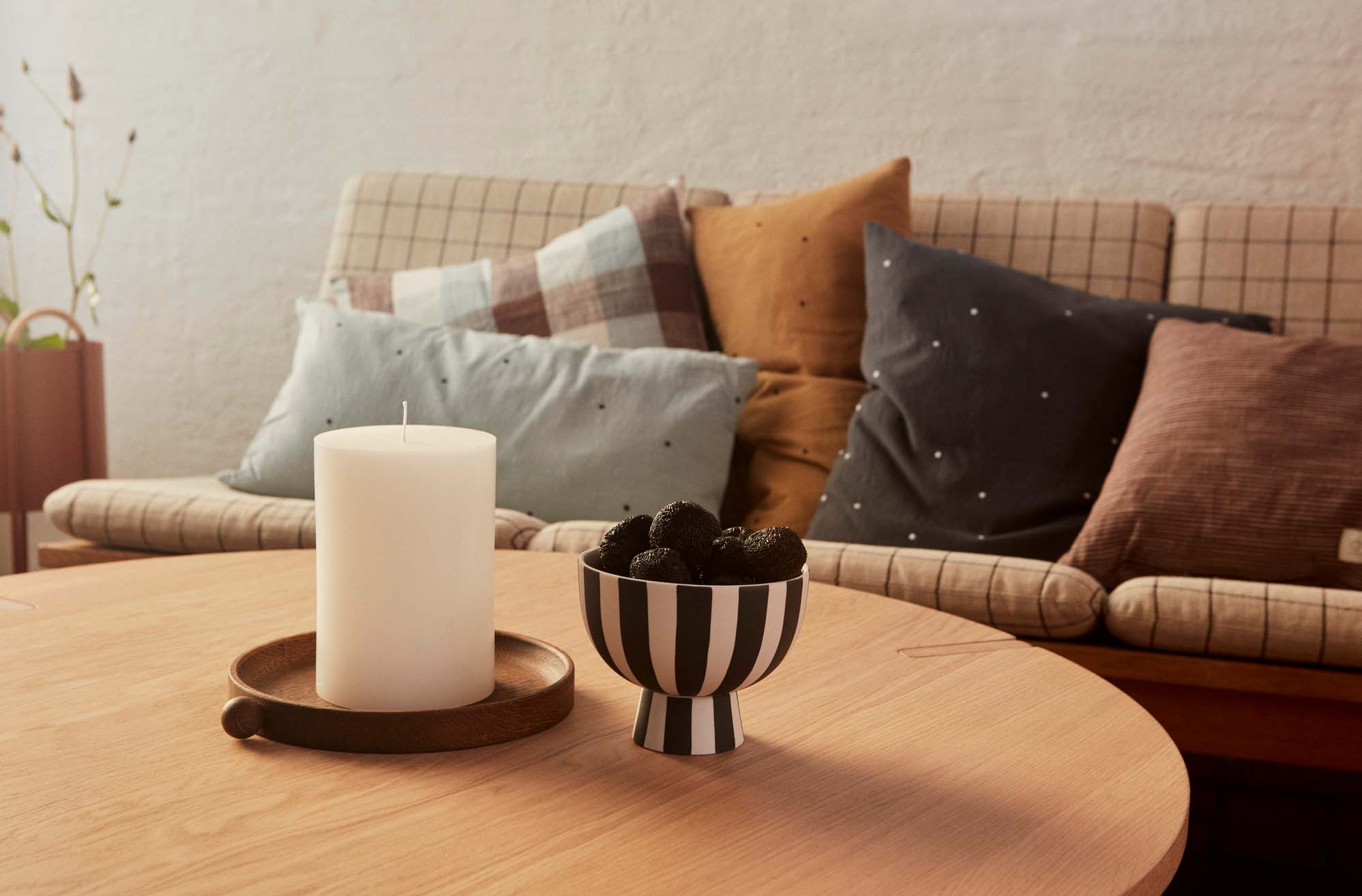 Cotton cushion cover OYOY LIVING DESIGN Black