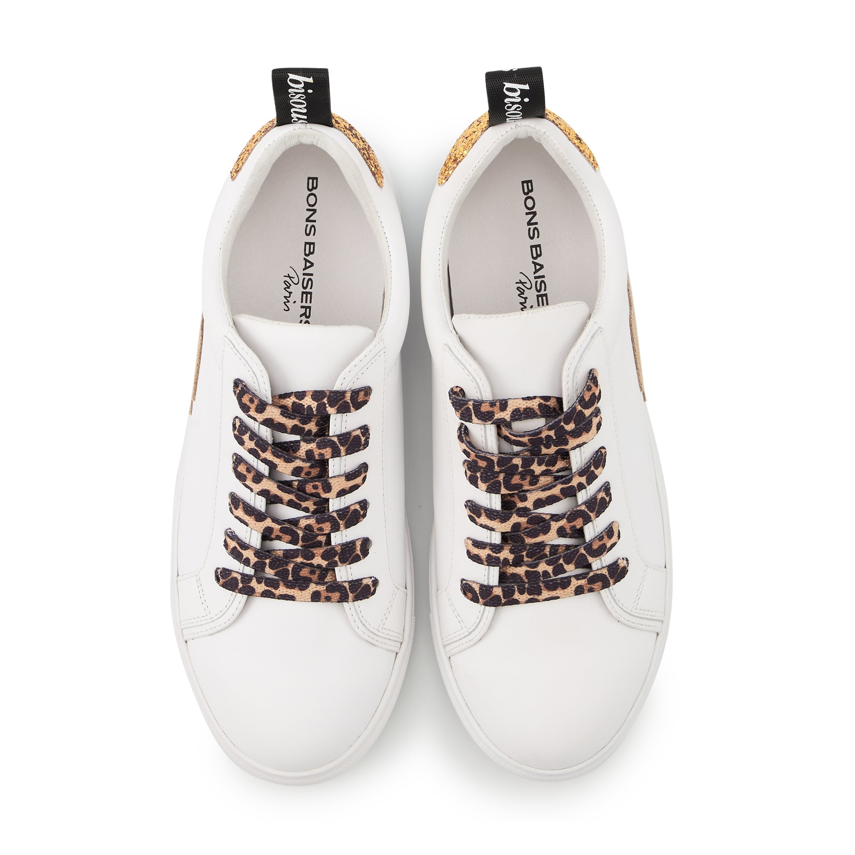 Leather sneakers BONS BAISERS PARIS White