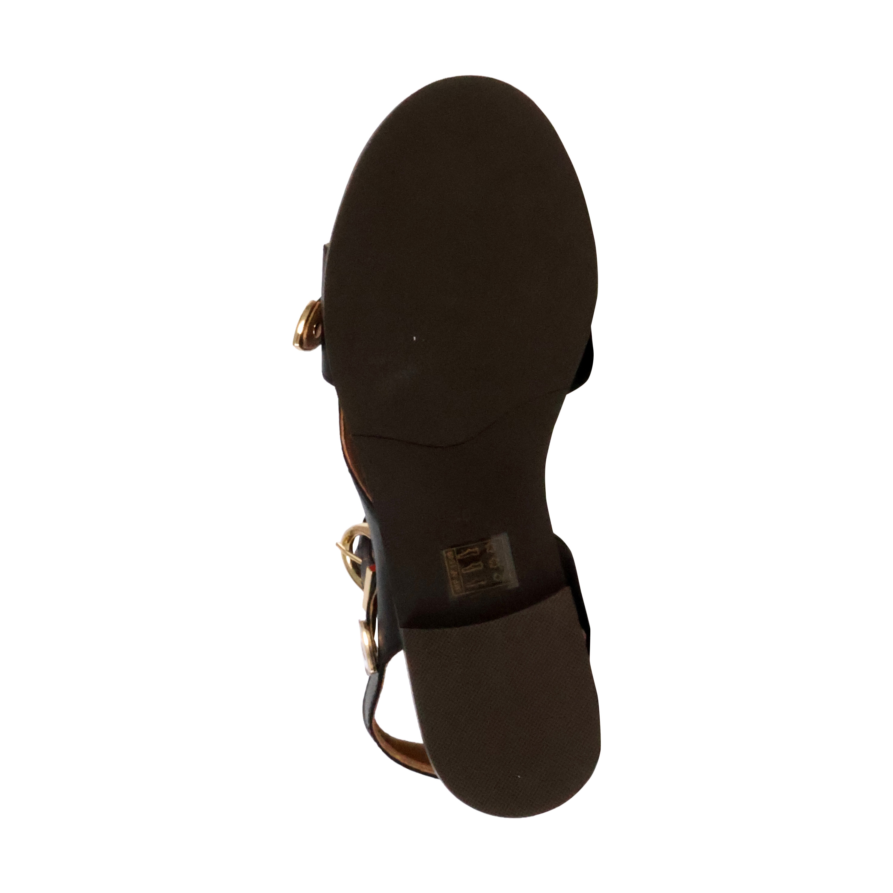 Fiona leather sandals EMILIE KARSTON Black