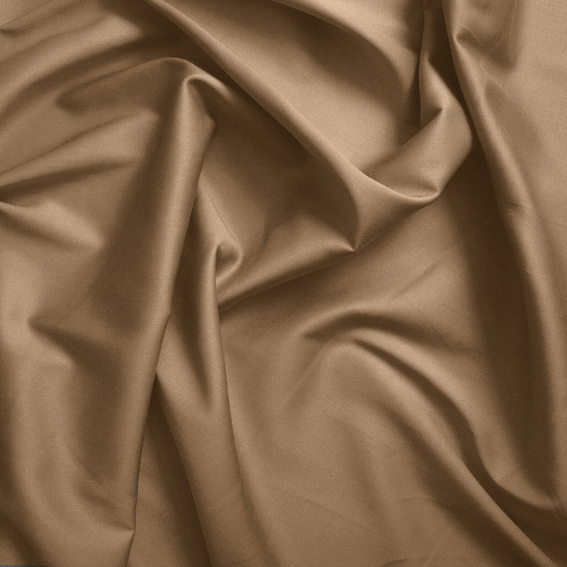 Cotton percale pillow case COTON PUR Brown
