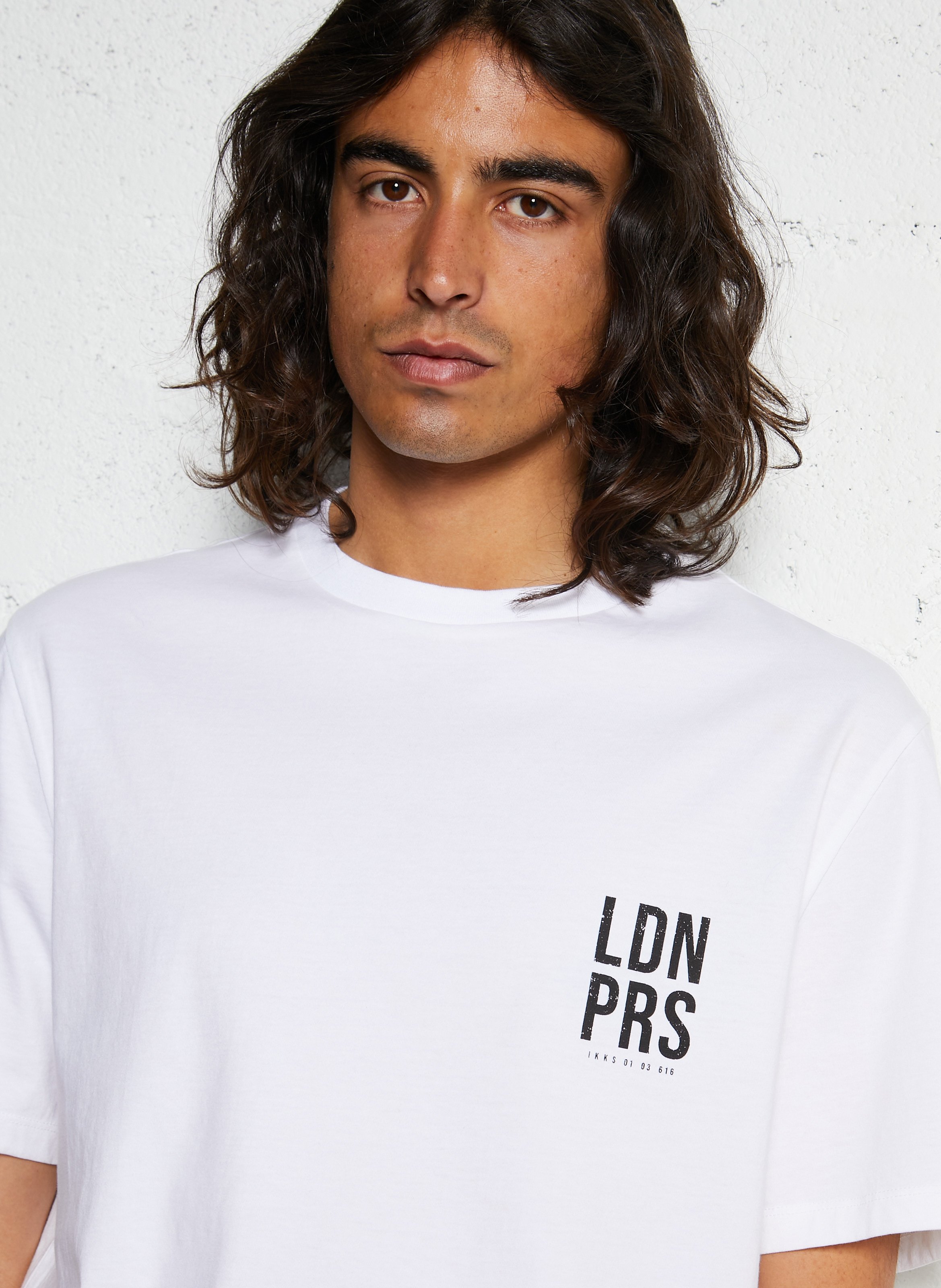 T-Shirt mit geradem Schnitt und großem Rückenprint IKKS Weiss