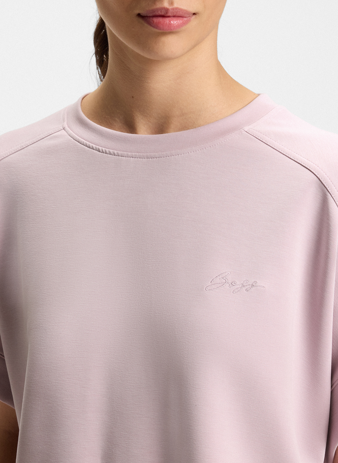 Tee-shirt col rond  BOSS Violet