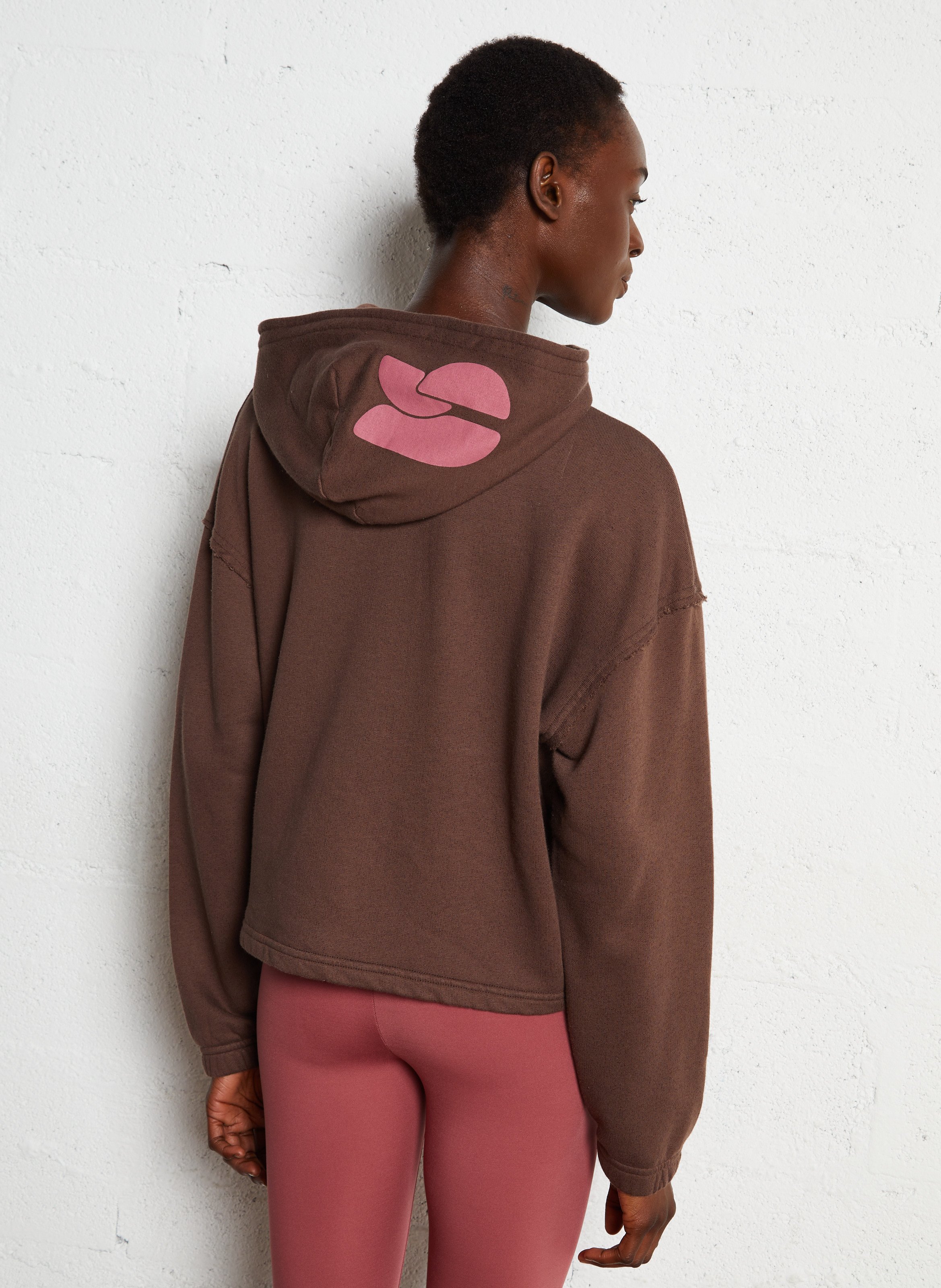 Sweat droit en coton mélangé BA&SH Noir