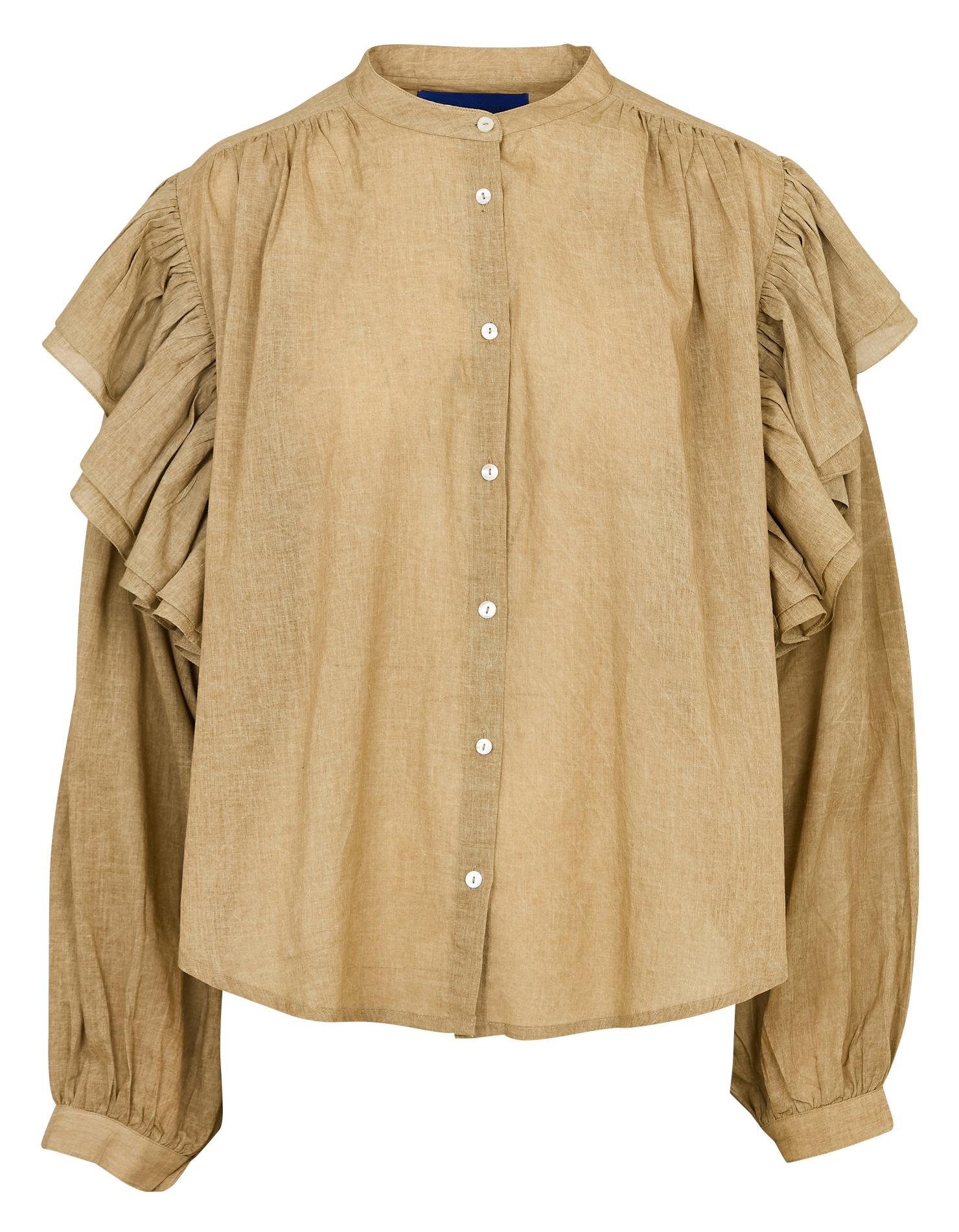 Chemise col coton  MES DEMOISELLES Beige