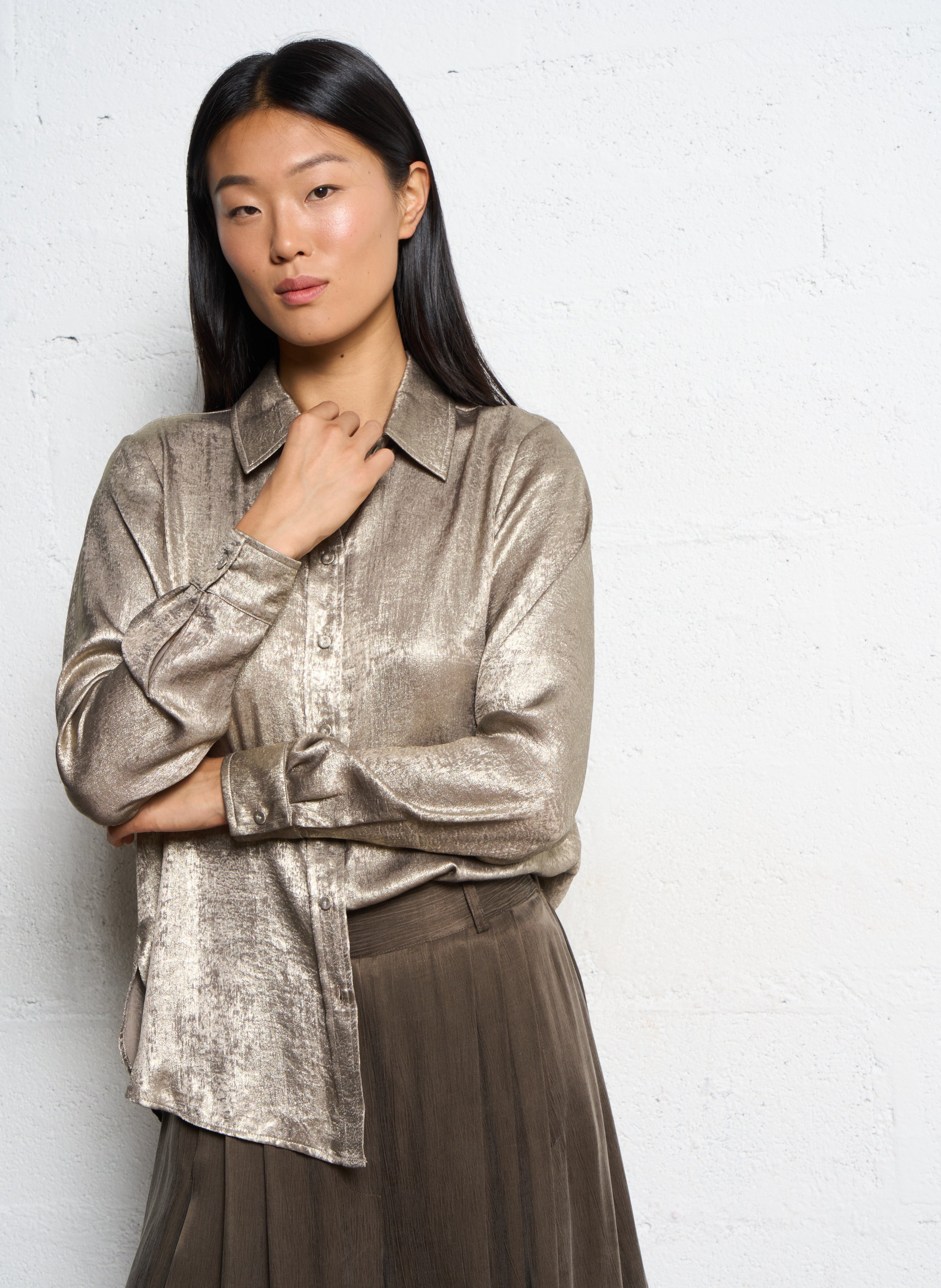 Chemise col classique  MOMONI Doré