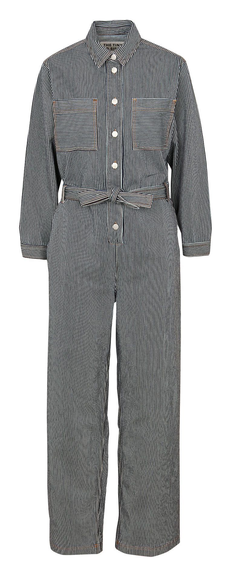Combinaion rayée en coton THE TINY BIG SISTER Bleu