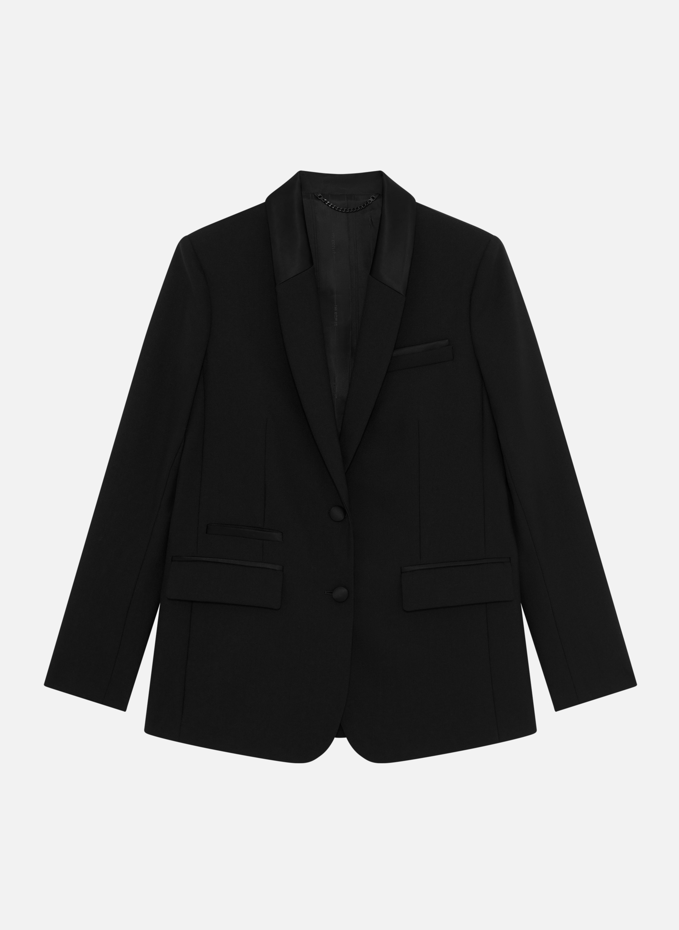 Tailored blazer with satin details THE KOOPLES Black