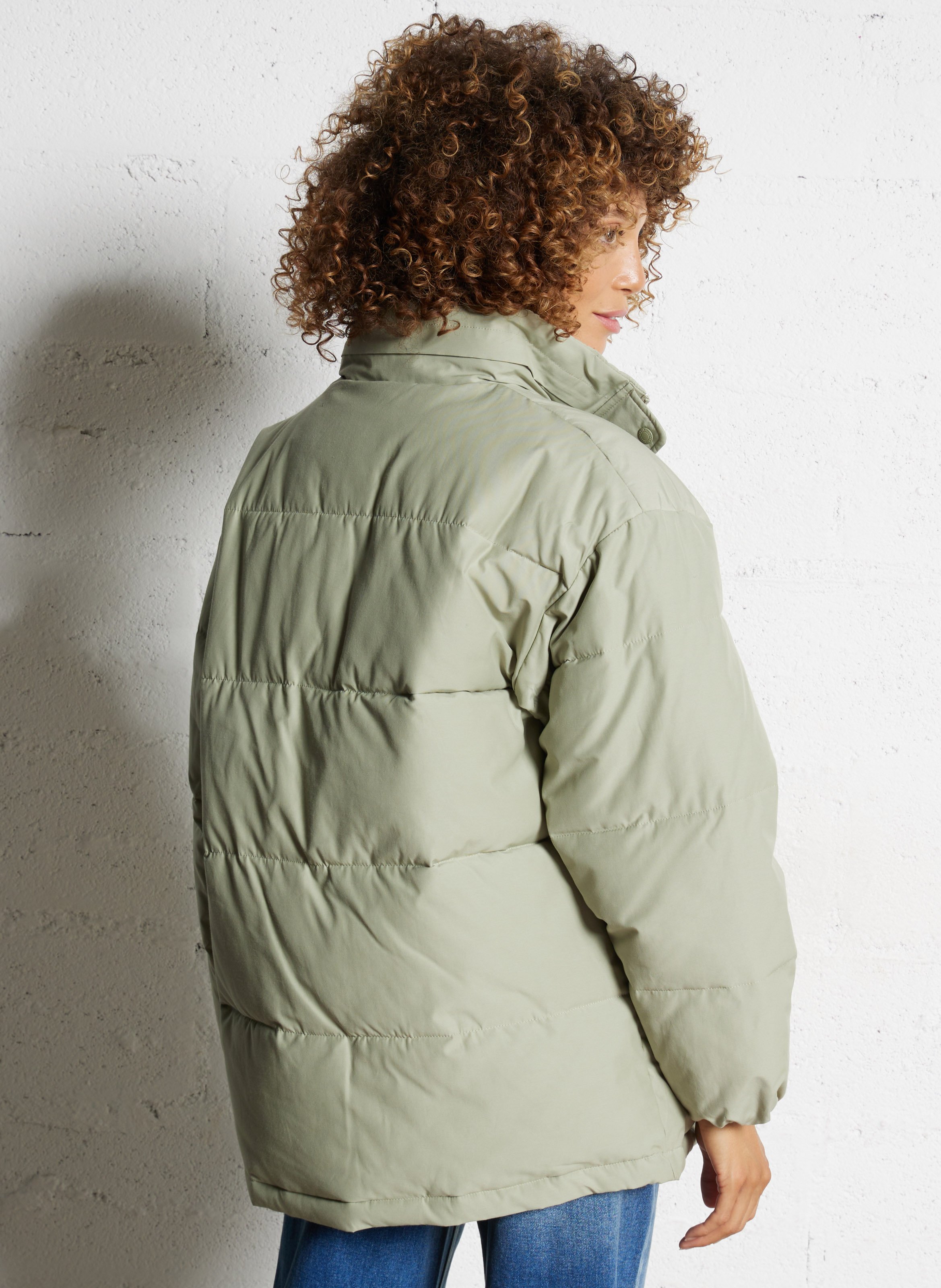 Doudoune col montant en coton mélangé BILLABONG Vert