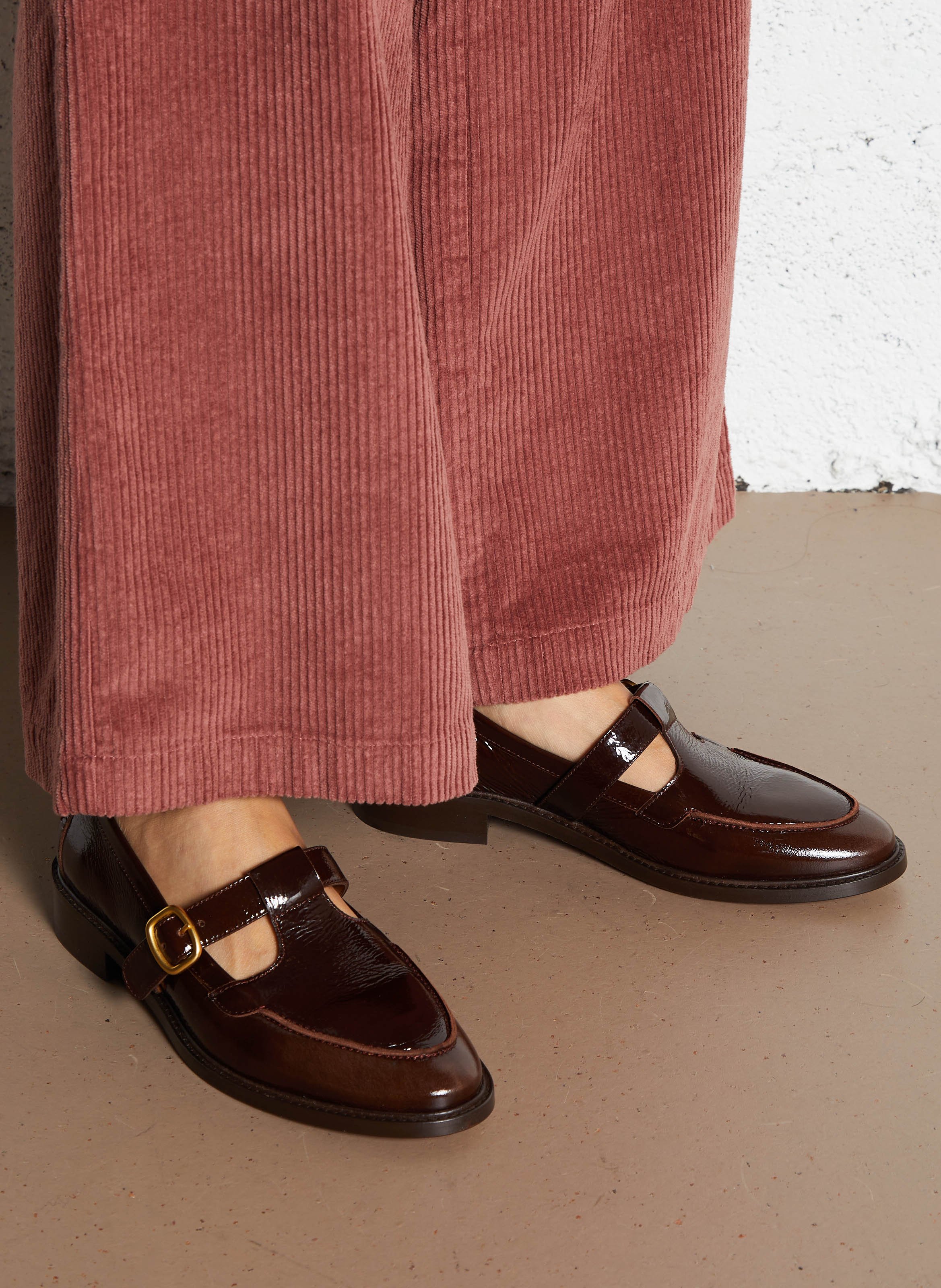 Derbies en cuir RIVECOUR Marron