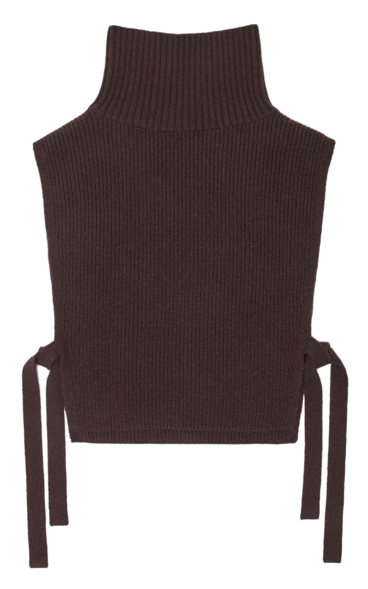 Rechte coltrui van wol en kasjmier MAJE Bruin