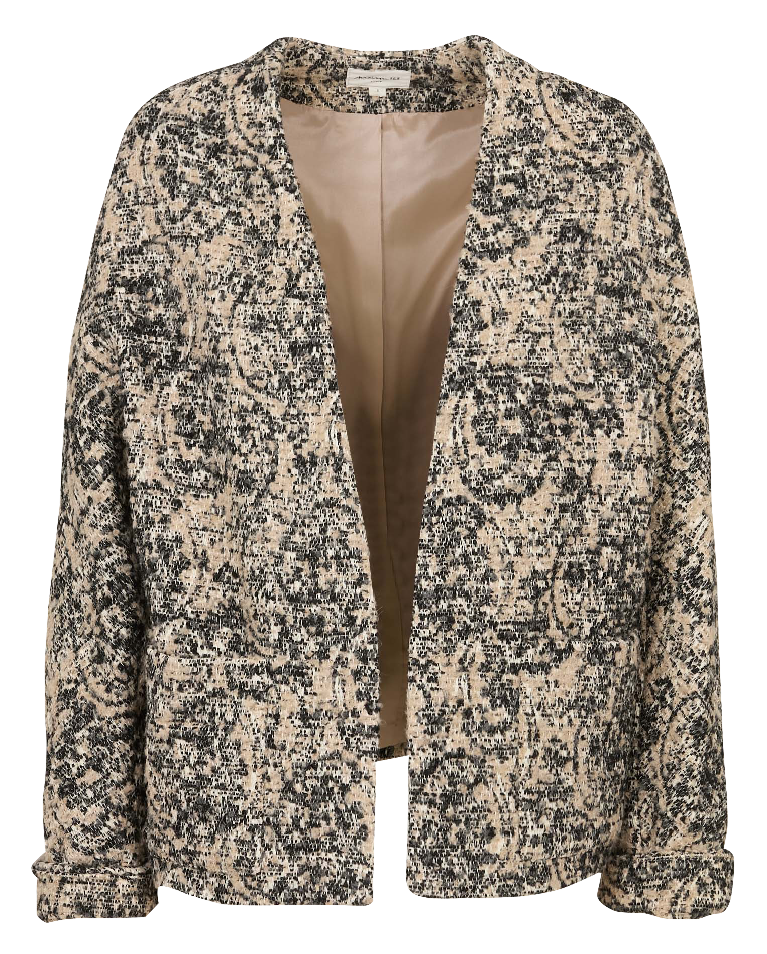Veste droite à enfiler en tweed MAISON 123 Blanc