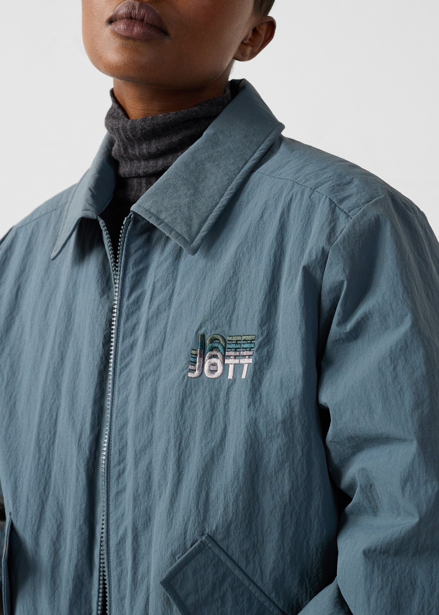 Blue/Black Becky Bomber Jacket JOTT Blue