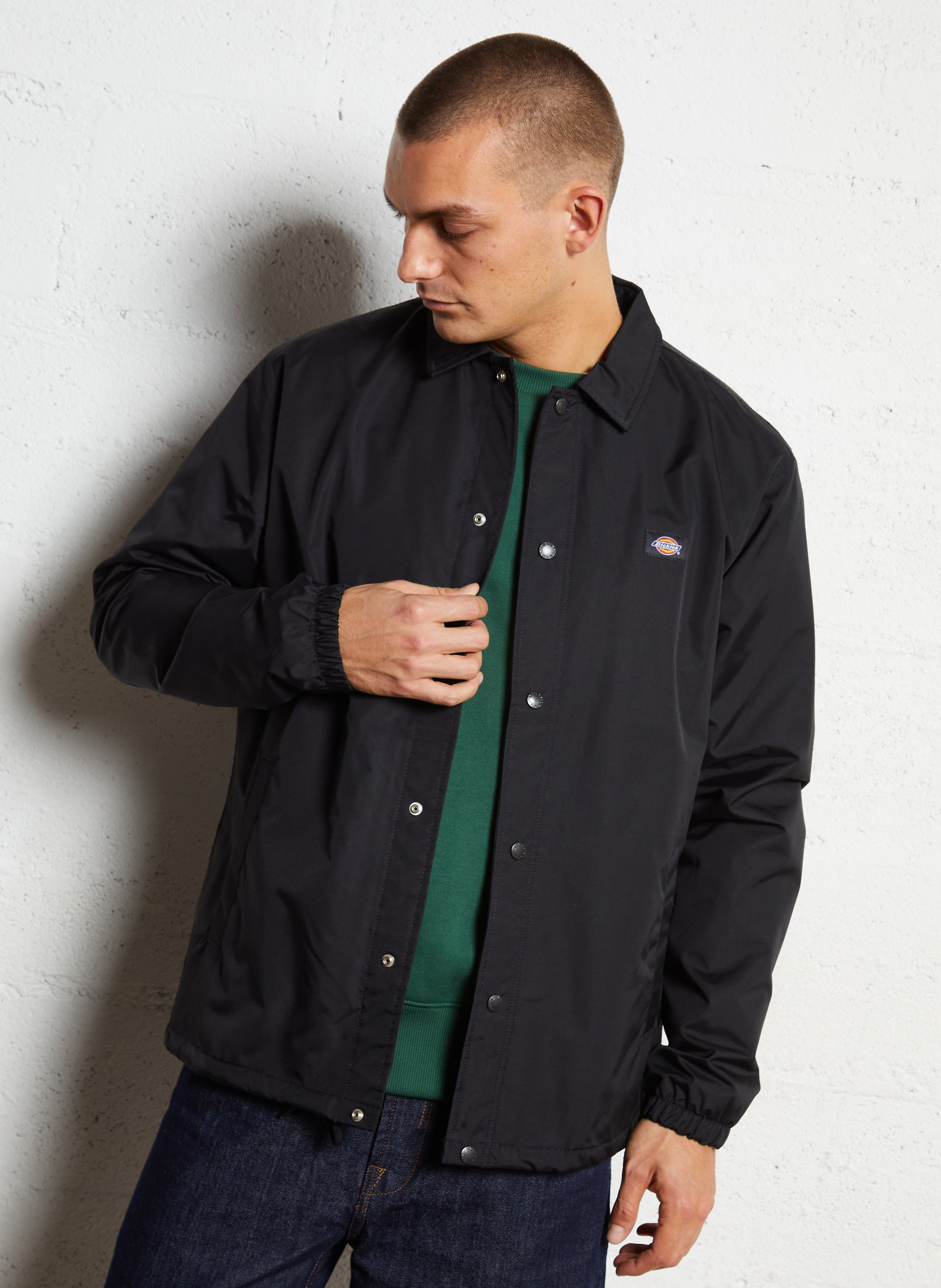 Jack met klassieke kraag DICKIES Zwart