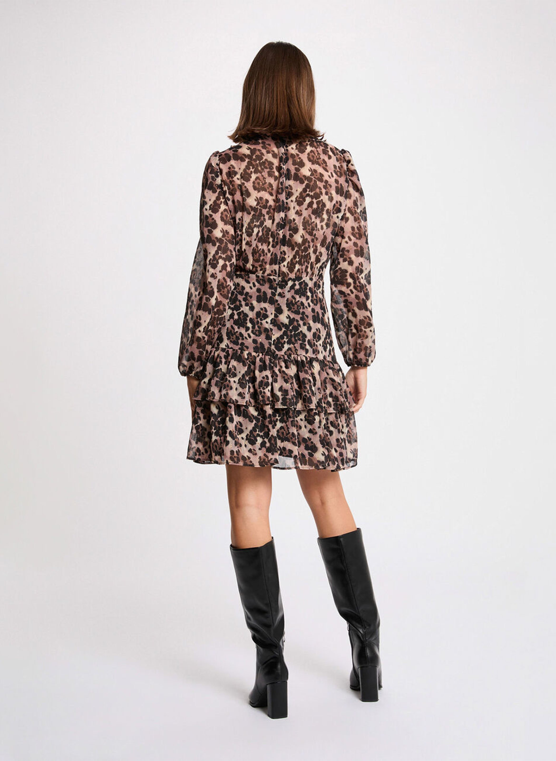 Korte jurk met kraag MORGAN Veelkleurig